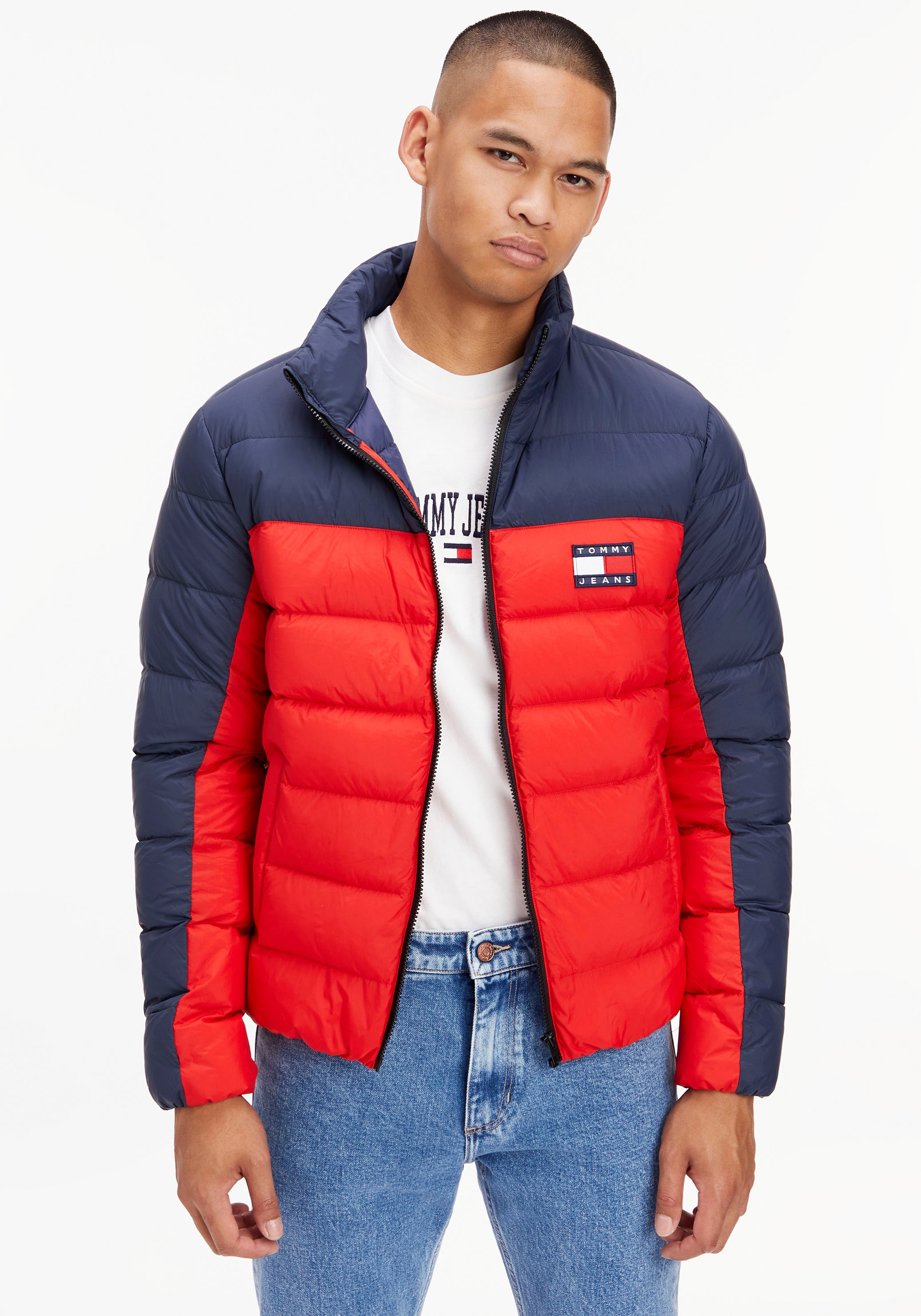 Tommy Jeans Steppjacke »TJM COLORBLOCK LIGHT DOWN JACKET«, mit Markenlabel kaufen