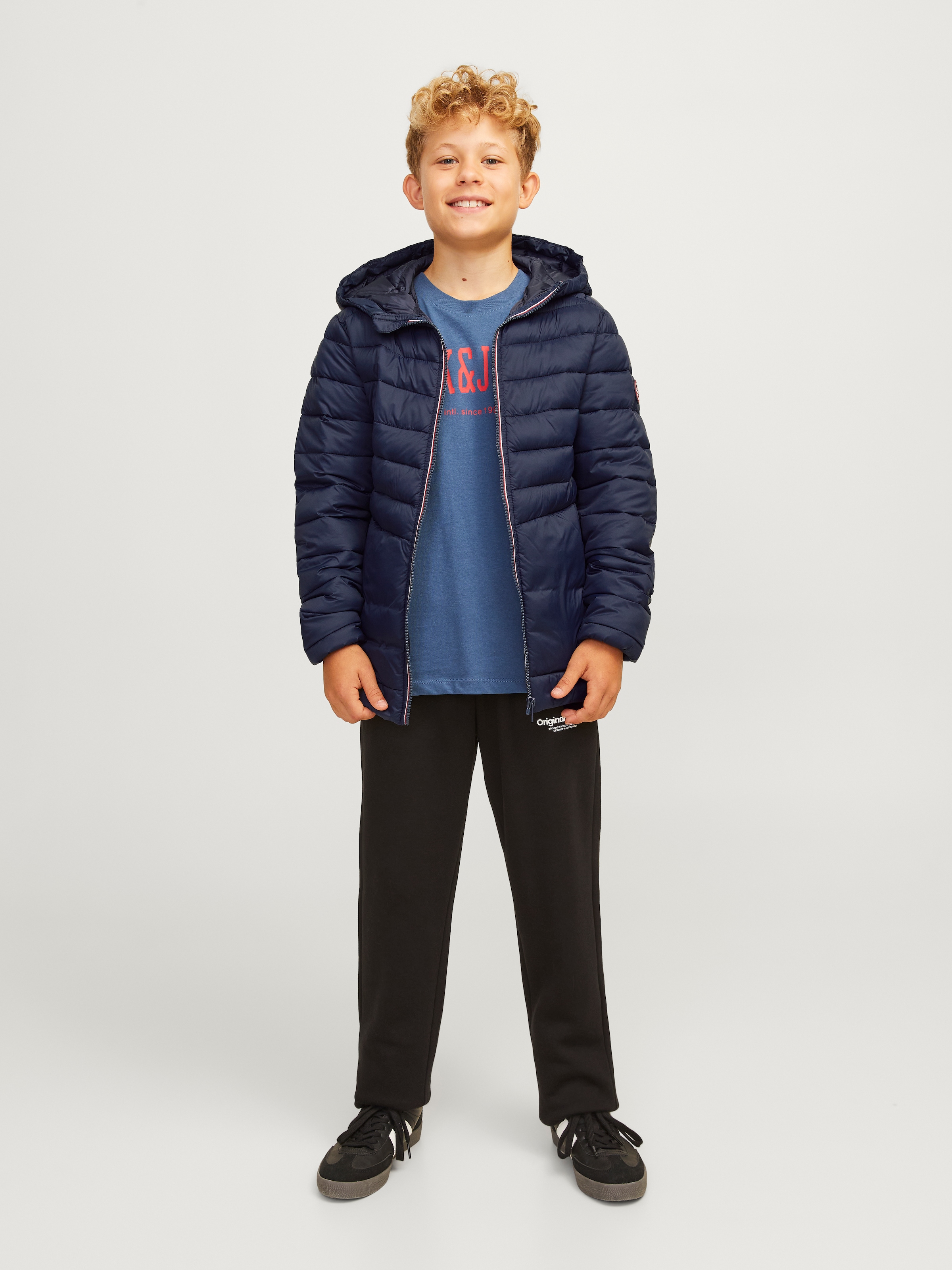 Jack & Jones Junior Steppjacke »JJESPRINT PUFFER HOOD NOOS JNR«, mit Kapuze