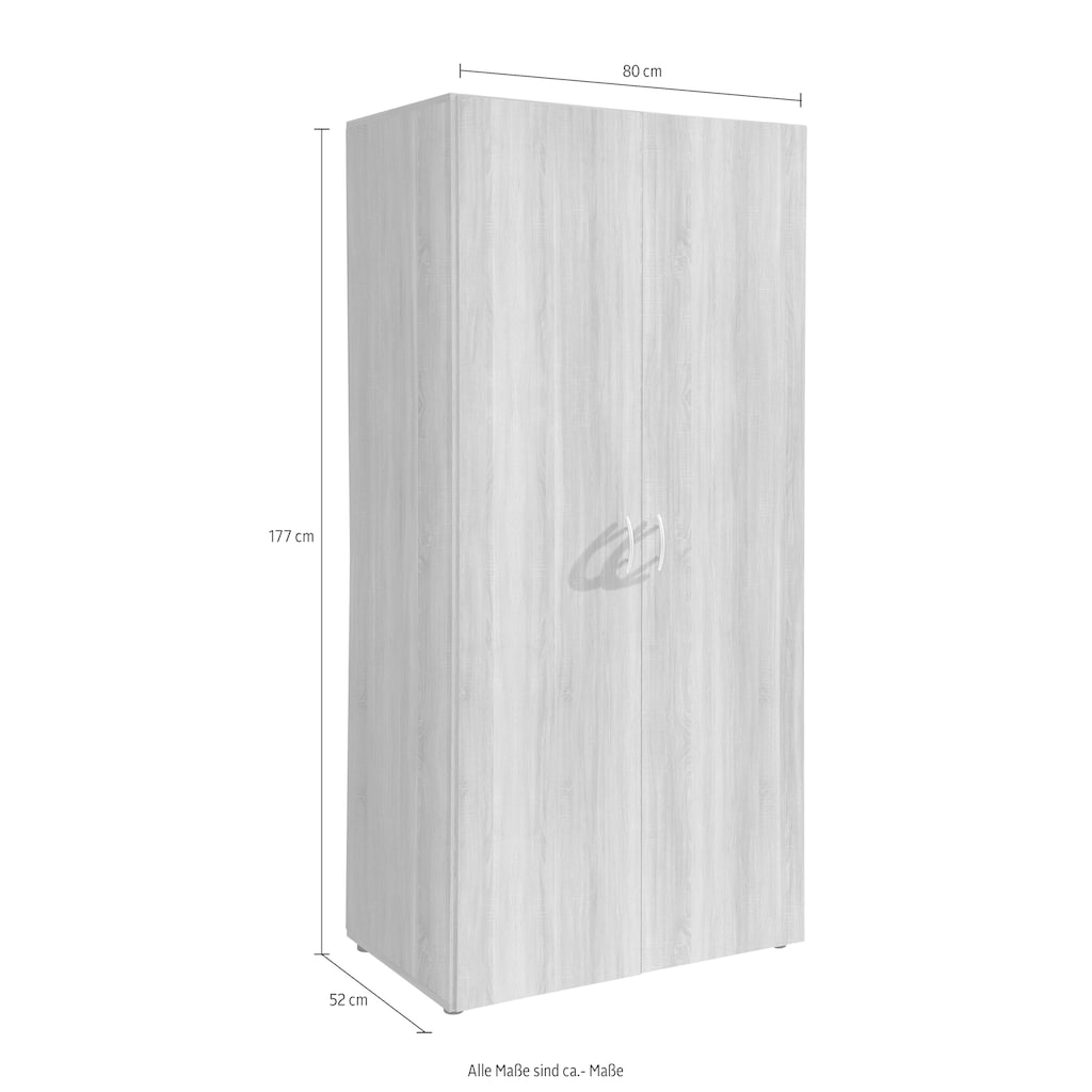 Schlafkontor Drehtürenschrank »Base Kleiderschrank Garderobe Hochschrank«