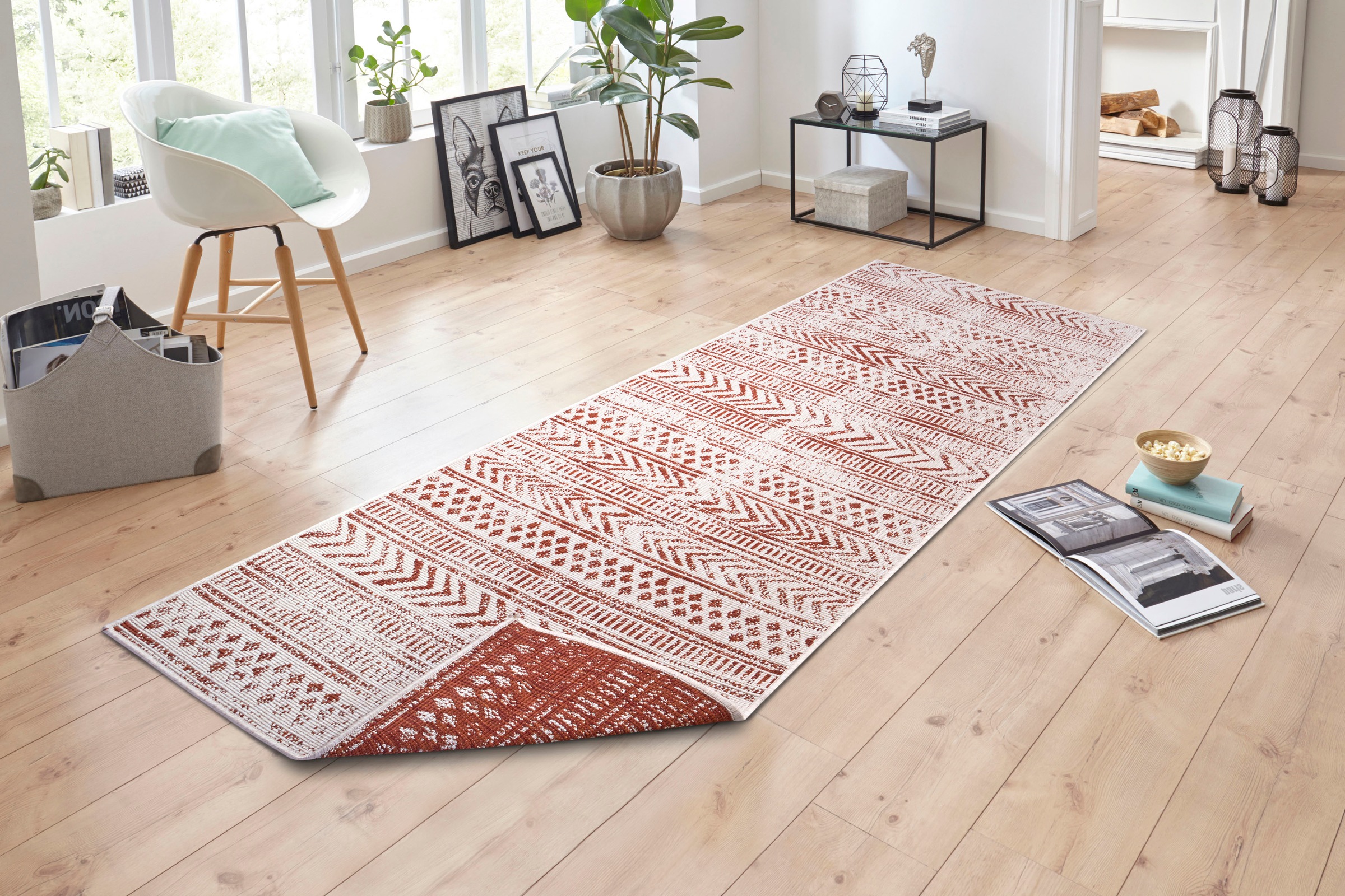 NORTHRUGS Läufer »BIRI«, rechteckig, In-& Outdoor, Wetterfest, Balkon,  Garten, Wohnzimmer, Wasserfest, Boho | BAUR