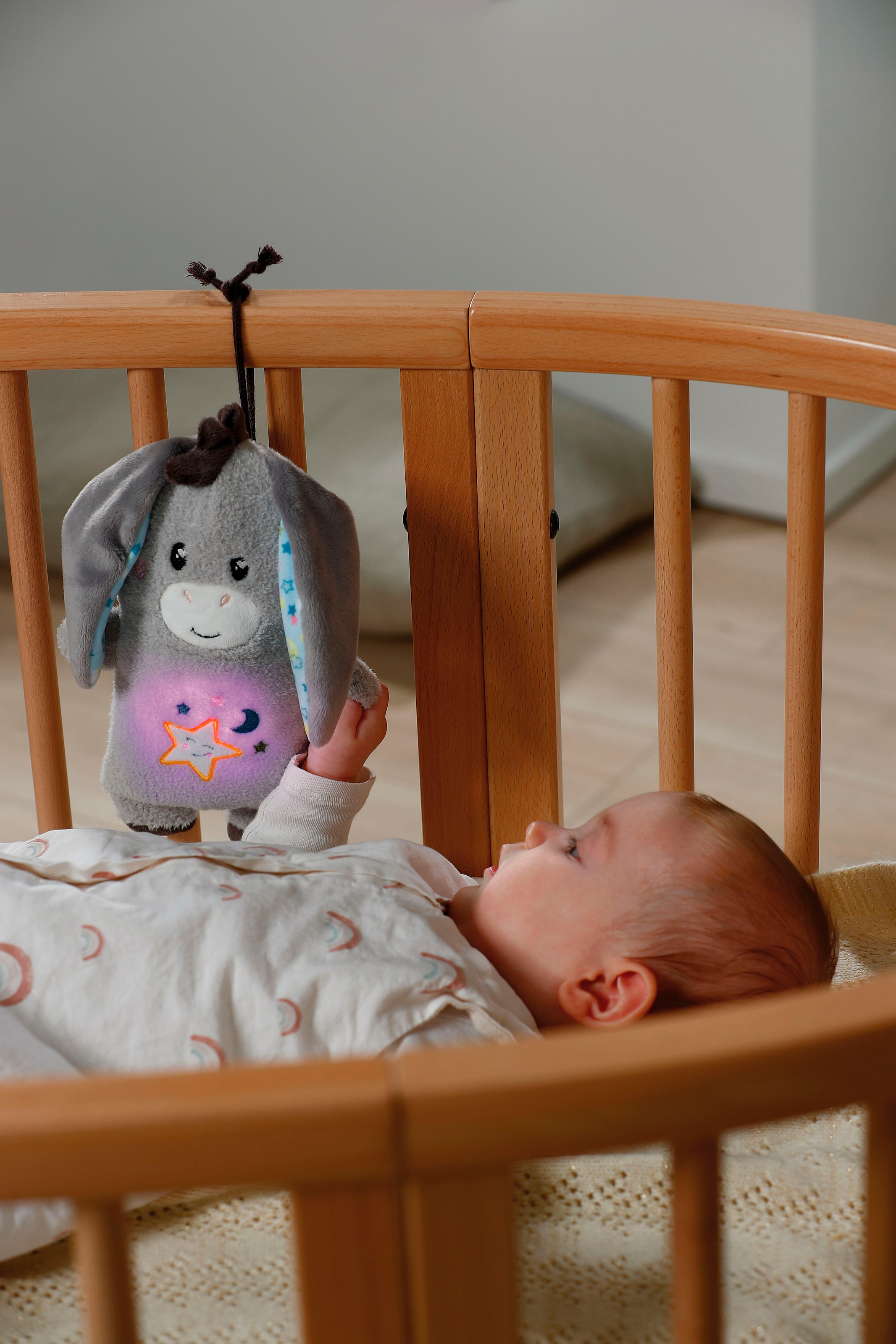 Nici Kuscheltier »My First NICI, Esel Littledoo 25 cm«, Baby Einschlafhilfe; mit Licht und Sound
