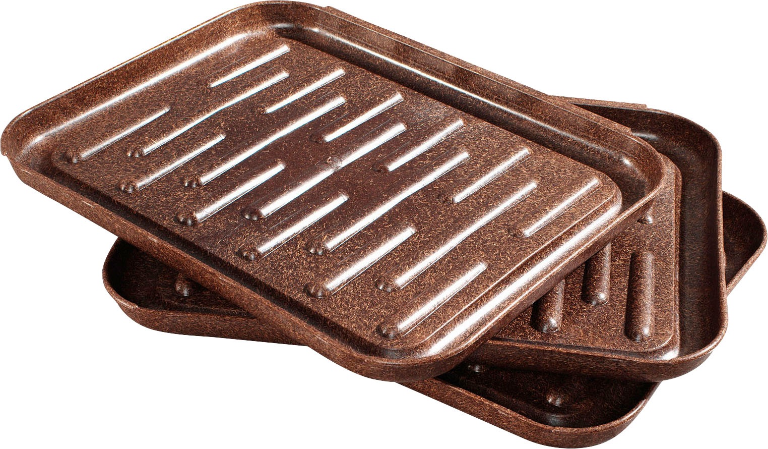 Ruco Schuhabtropfschale "Nature" Set, 3 Stk. tlg. aus stabilem Kunststoff günstig online kaufen