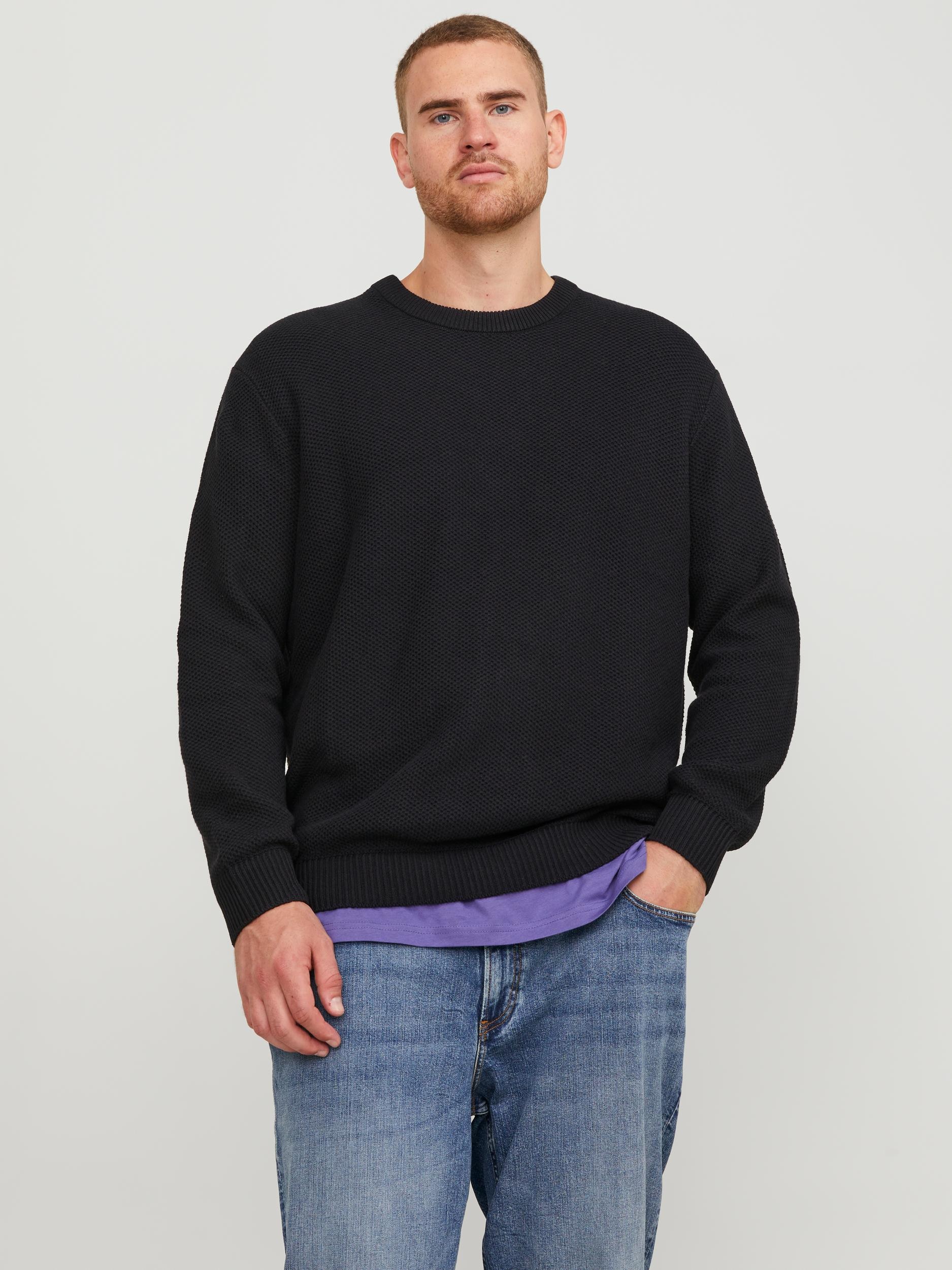 Jack & Jones PlusSize Rundhalspullover "JORBRODY KNIT CREW NECK BF PLS"