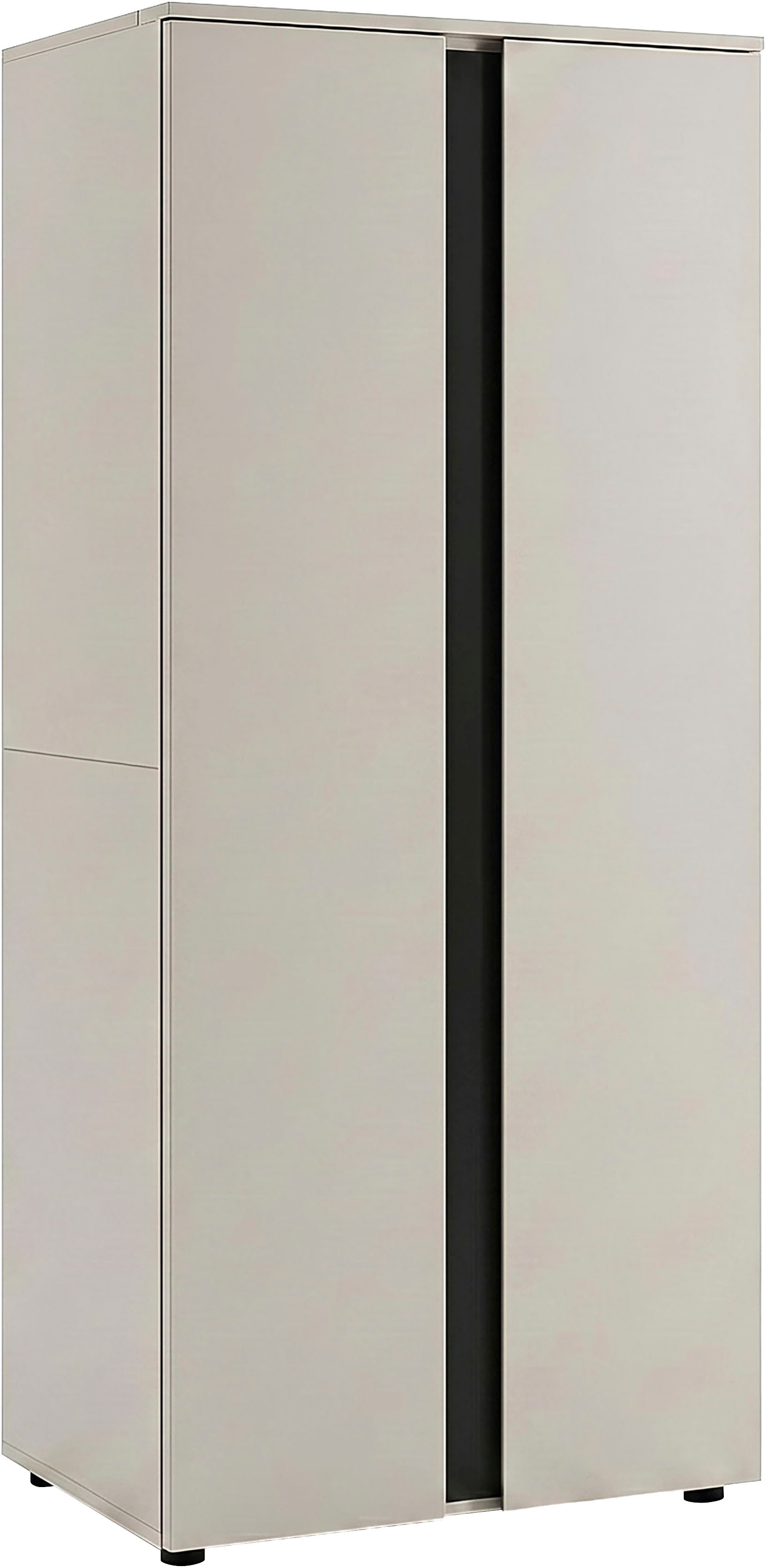 OTTO home Kleiderschrank "AXIS, in verschiedenen Breiten, Schlafzimmerschrank, Schrank" Breite 79cm, 2 Türen, 1 Kleiderstange, 3 Fächer