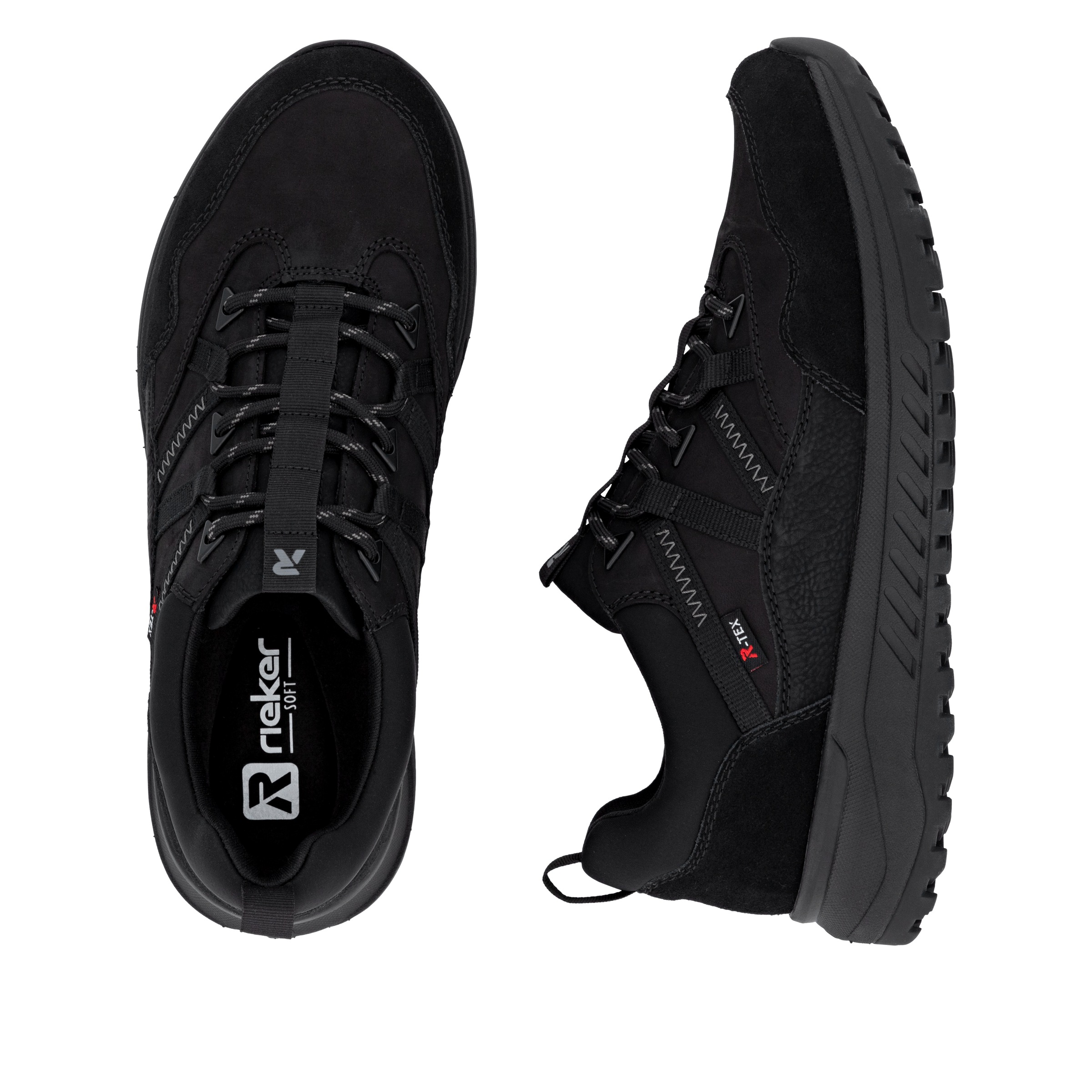 RIEKER Sport Sneaker, Schnürschuh, Halbschuh, Outdoorschuh mit wasserabweisender TEX-Membran