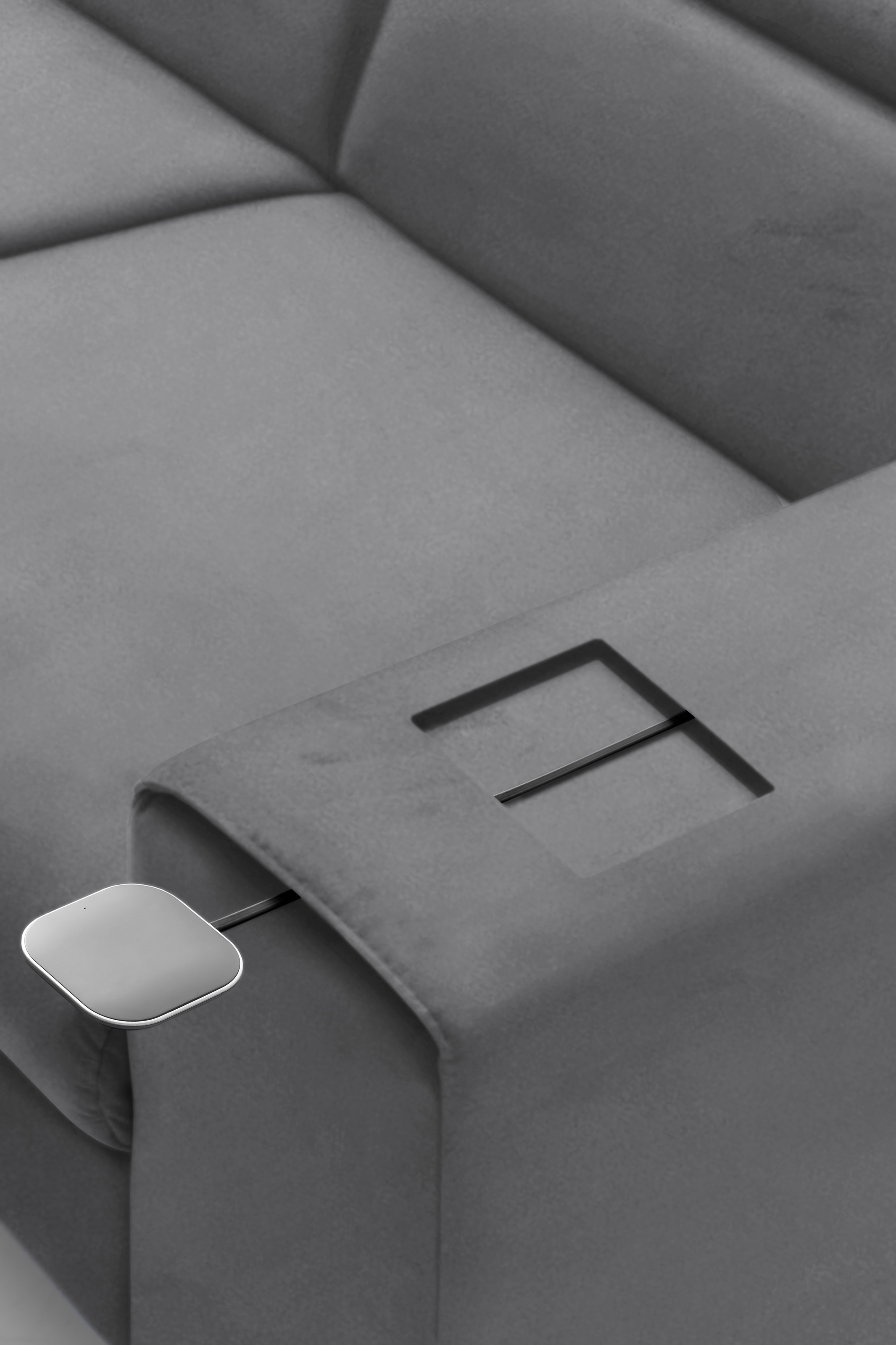 COTTA Ecksofa »Morven L-Form mit Kopfteilverstellung«, wahlweise mit Bettfunktion, Bettkasten & Wireless-Charger