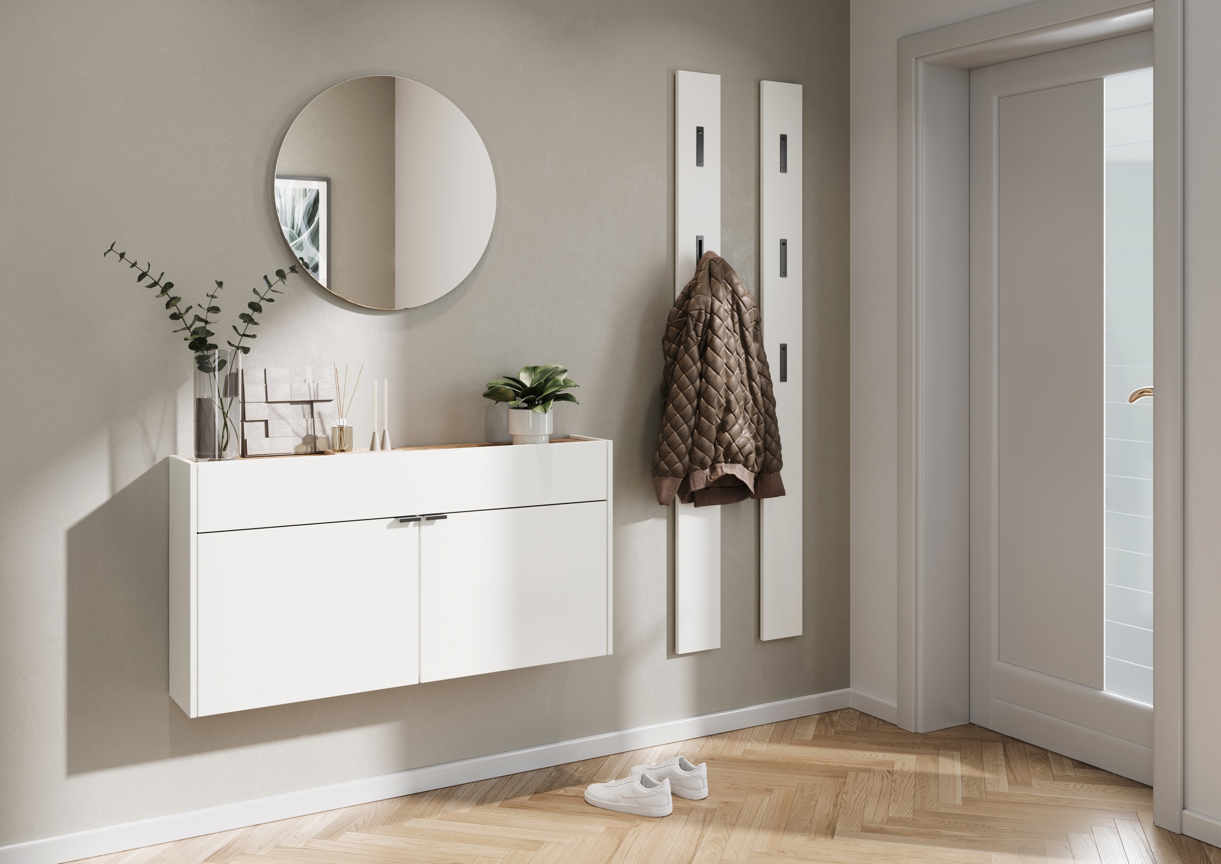 GERMANIA Hängeschuhschrank "Ameca", Türen mit Soft-Close, 110x22x57 cm, Mad günstig online kaufen