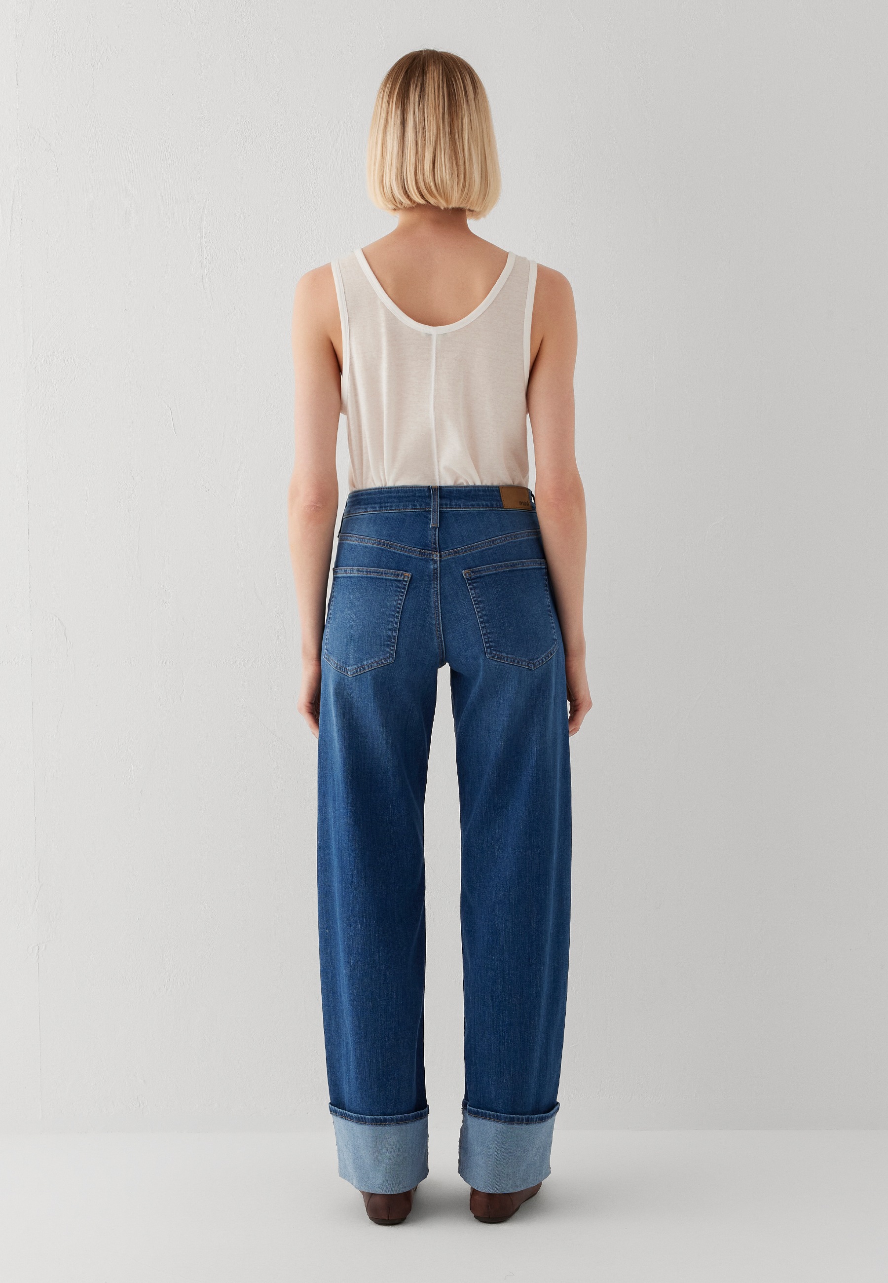 Mavi Weite Jeans »SANDRA« Cuffed Wide Leg