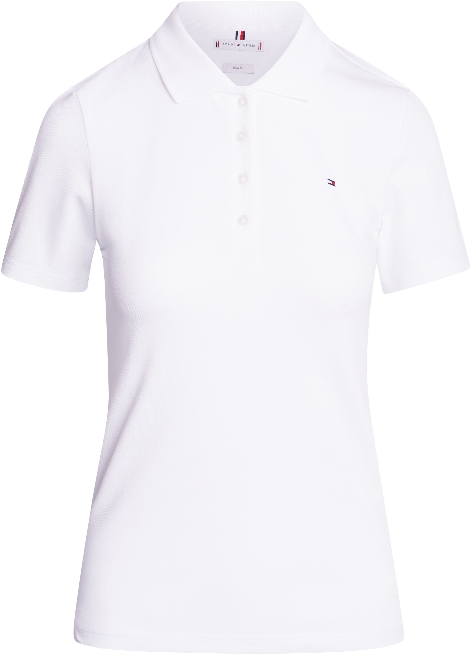 Tommy Hilfiger Polo à Manches Courtes 1985 Slim Fit Th Optic White S Femme 6