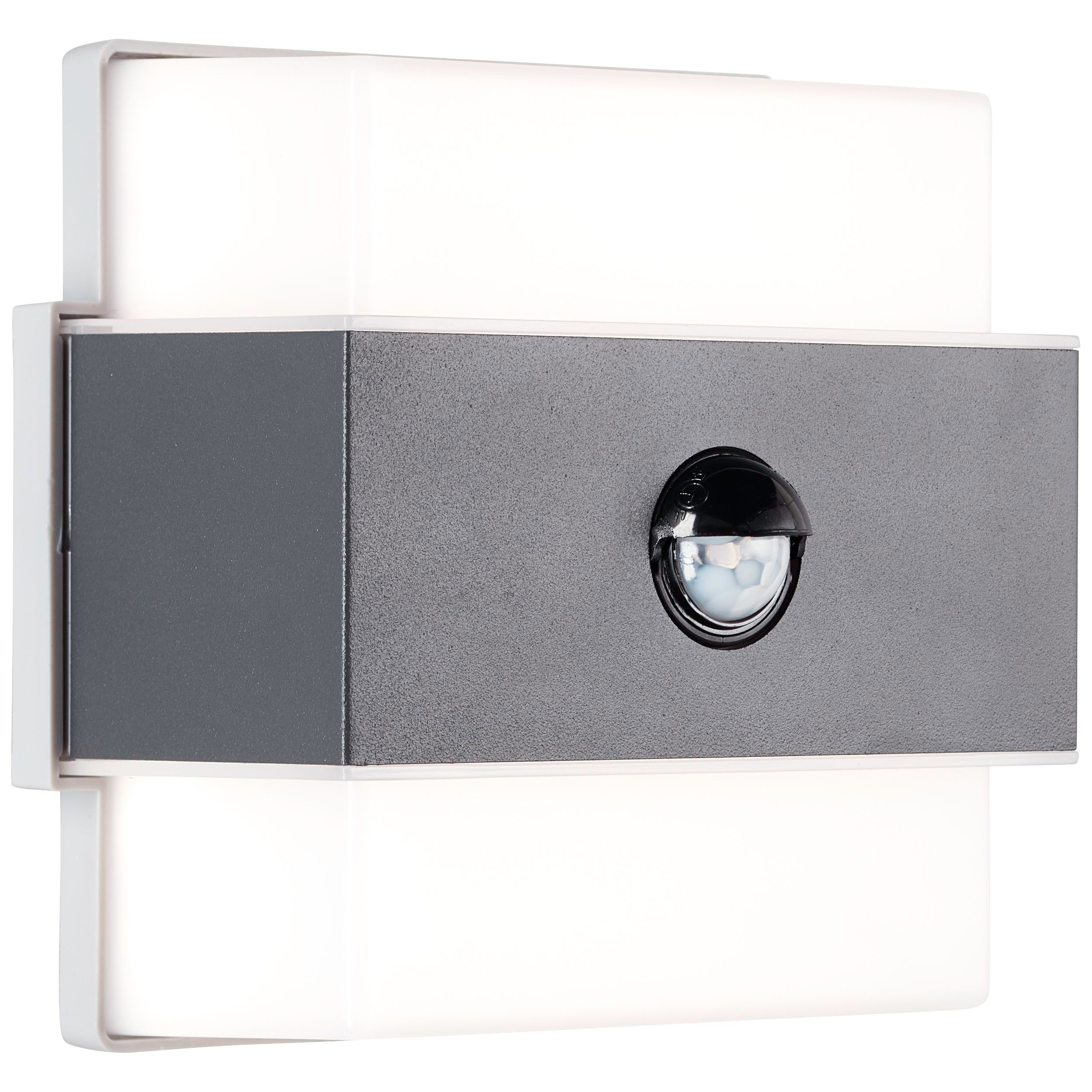 Brilliant Wandleuchte »Archie« LED-Modul 1 Stk. Neutralweiß LED Außenwandlampe Bewegungsmelder anthrazit