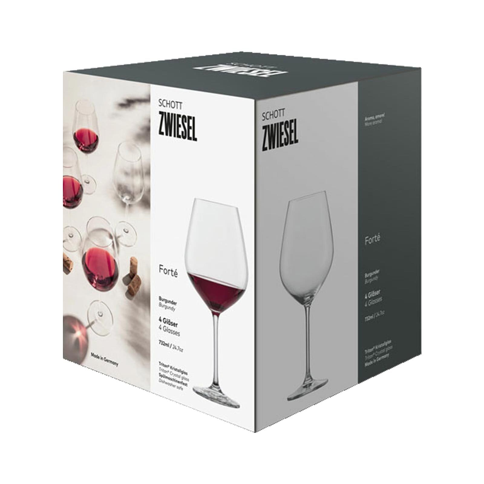 SCHOTT-ZWIESEL Rotweinglas »Burgundergläser Forté 732 ml 4er Set transparent«
