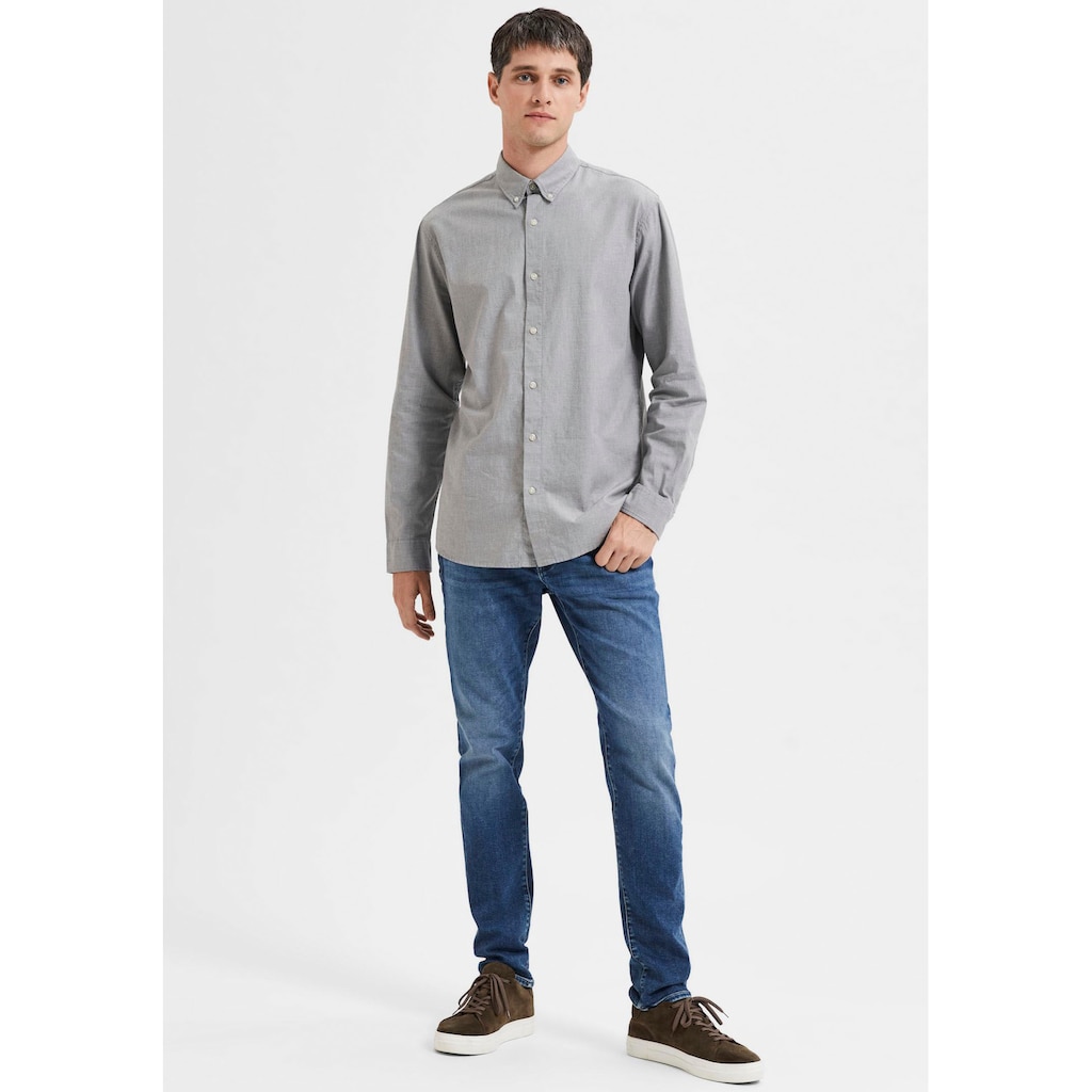 SELECTED HOMME Langarmhemd »SLHSLIMTHEO SHIRT LS«