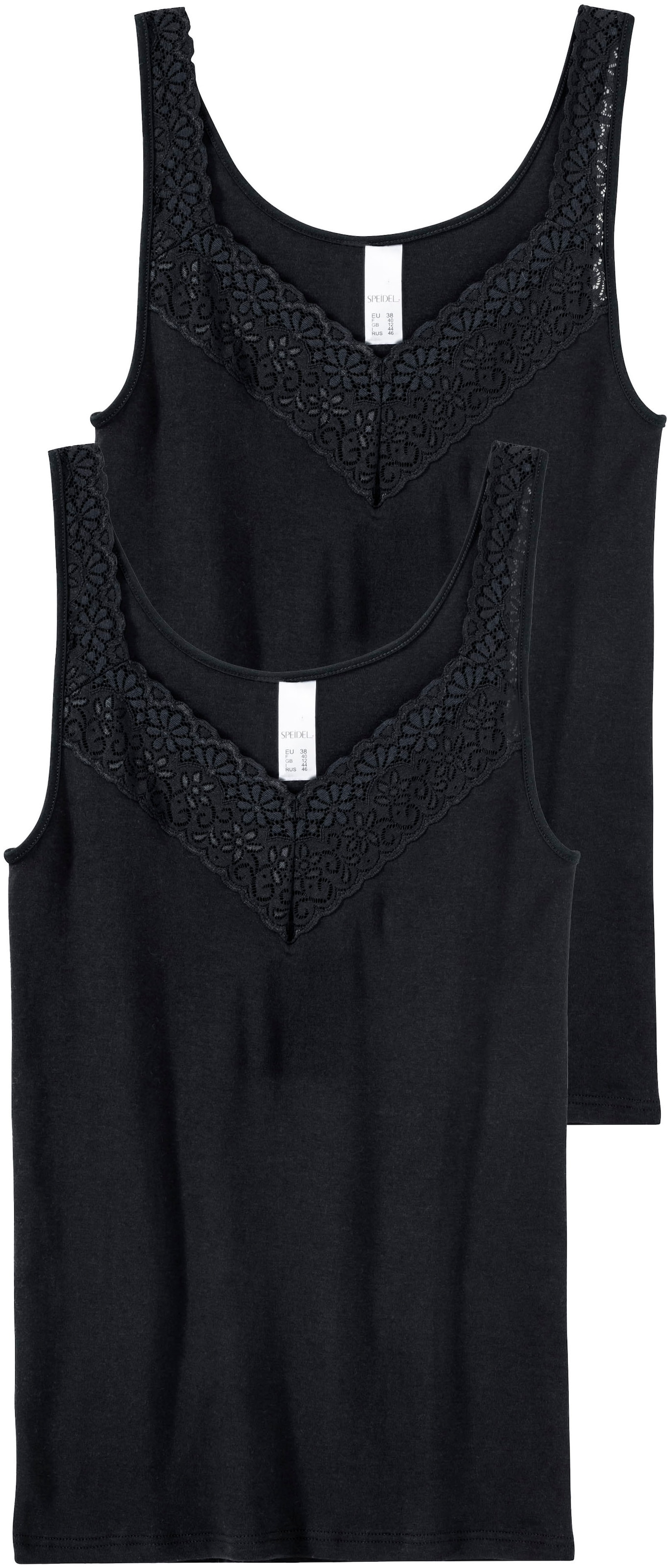 Speidel Achselhemd "Natalie", 2 Stk. Baumwolle, eng, bequem, V-Ausschnitt, günstig online kaufen