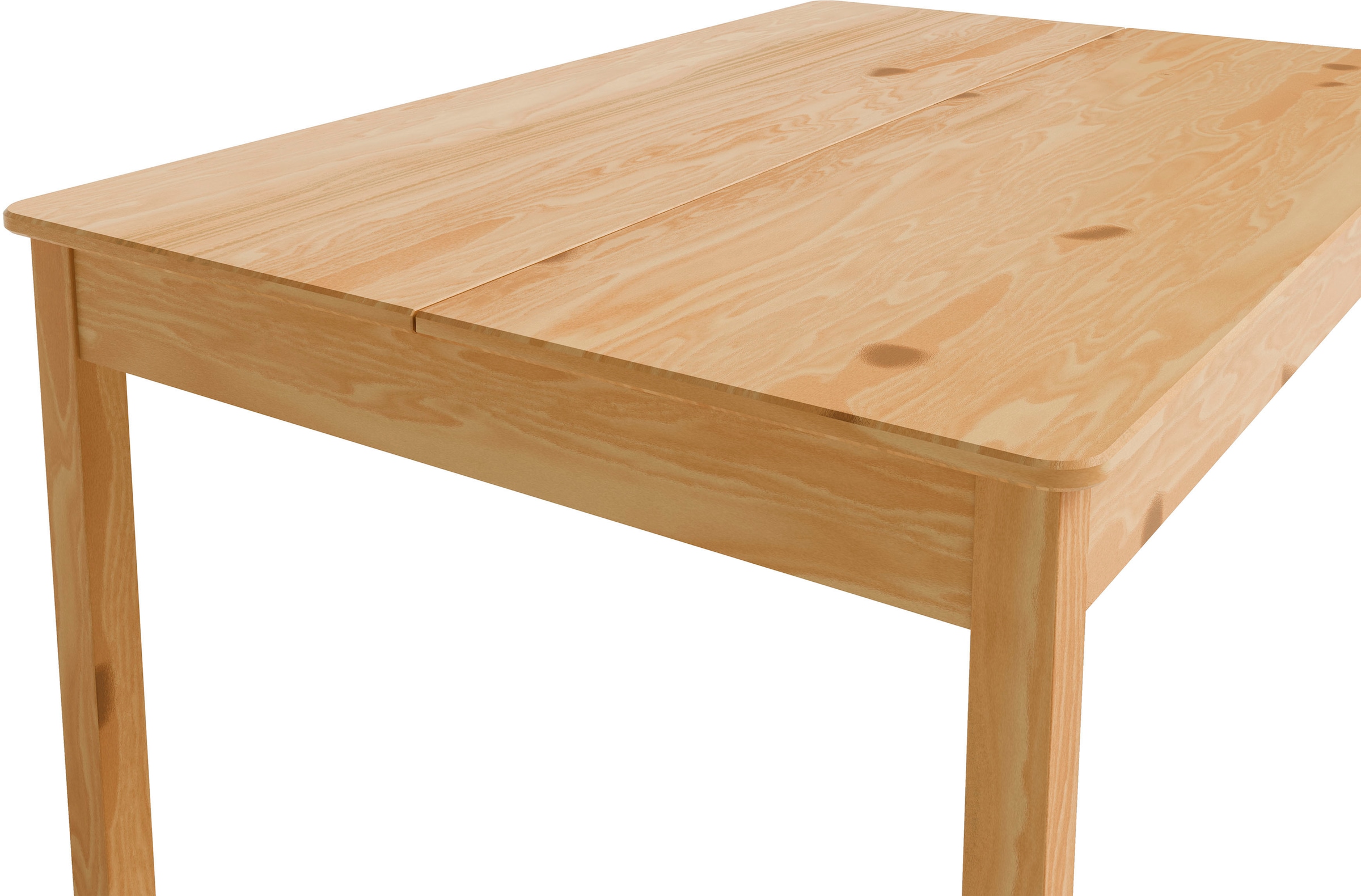 Home affaire Essgruppe »Malmö«, (Set, 5 tlg.), bestehend aus Tisch und Stühlen in Kiefer Massivholz naturfarbig