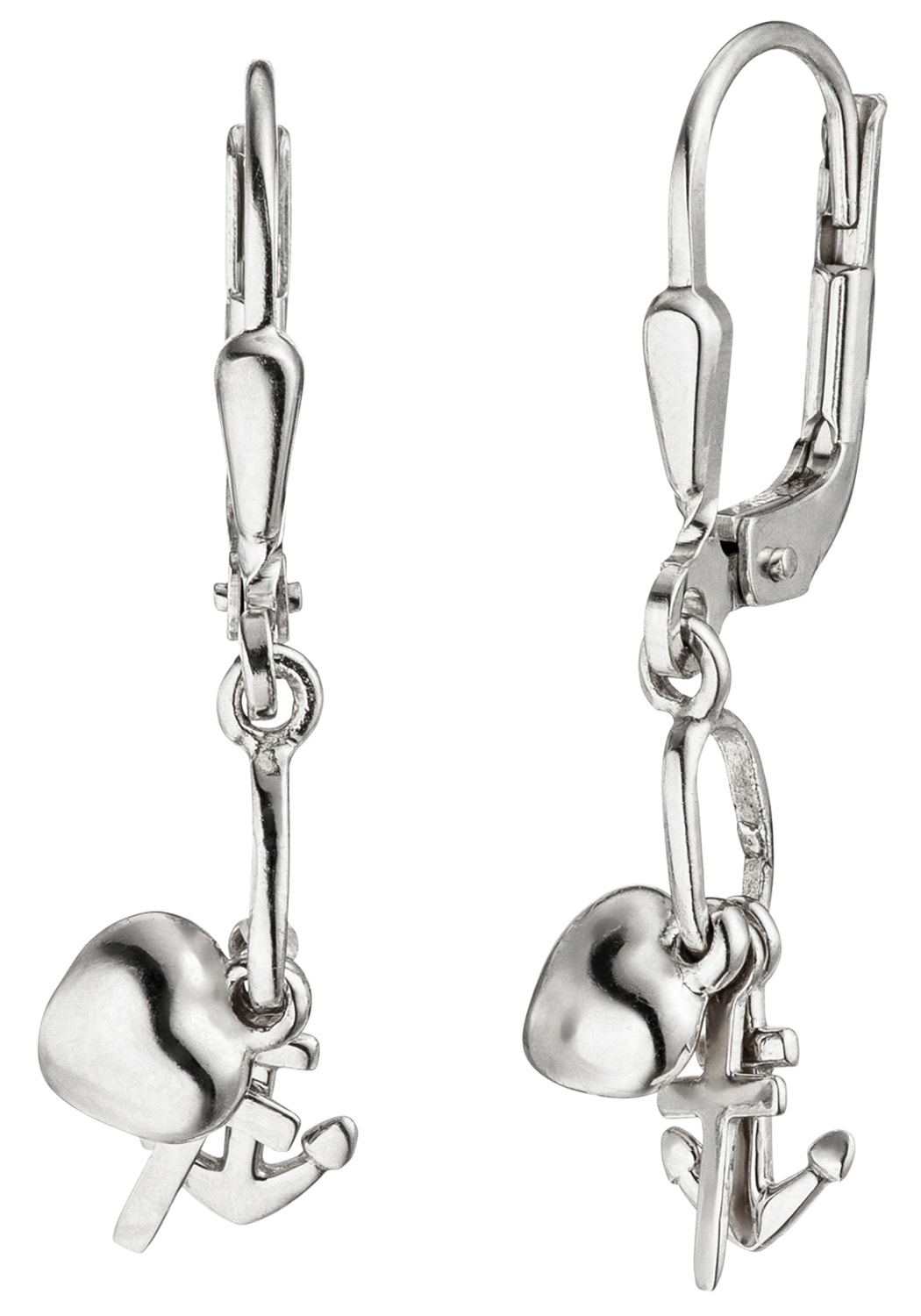 Hoffnung«, | »Glaube, 925 kaufen Ohrhänger BAUR Paar JOBO Liebe, online Silber
