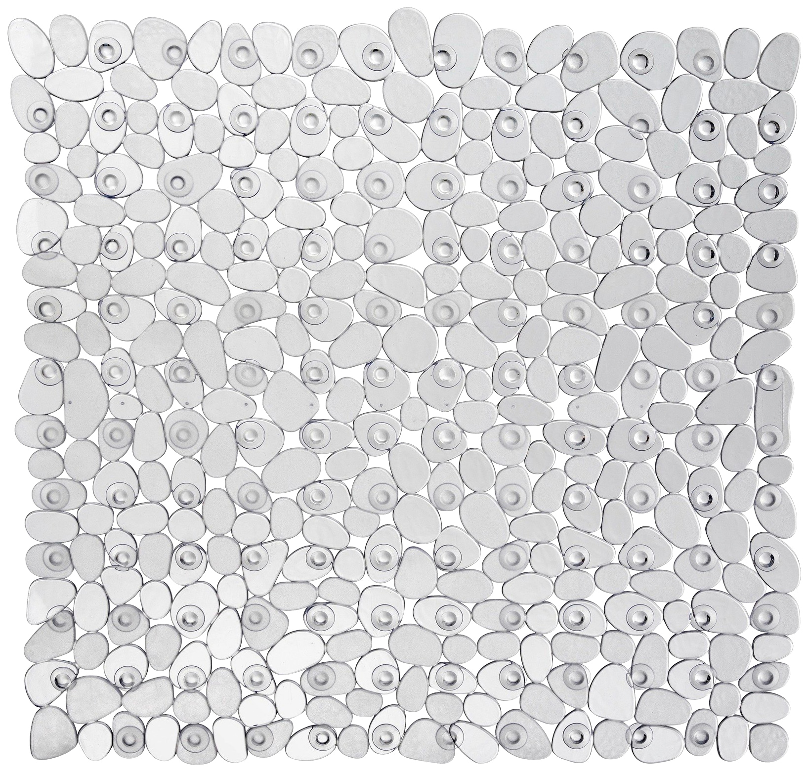 Duscheinlage WENKO, B:54cm L:54cm, transparent, Thermoplastischer Kunststoff, Wanneneinlagen, "Paradise"