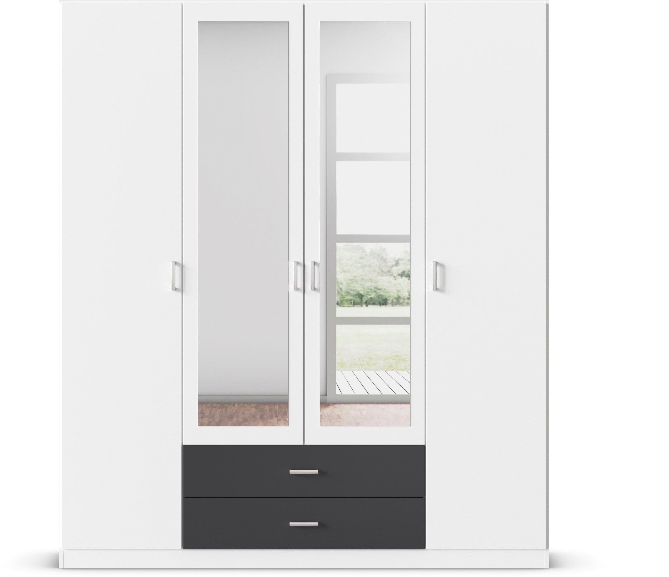 rauch Kleiderschrank "Schrank Garderobe Wäscheschrank GAMMA in 3 Breiten" v günstig online kaufen