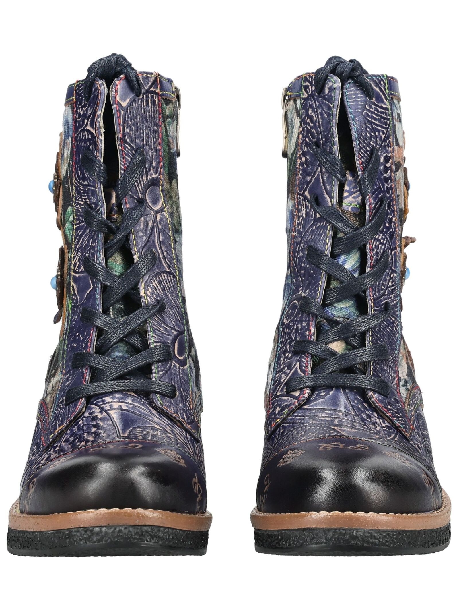 LAURA VITA Schnürstiefelette »LAURA VITA Stiefelette Leder/Textil«