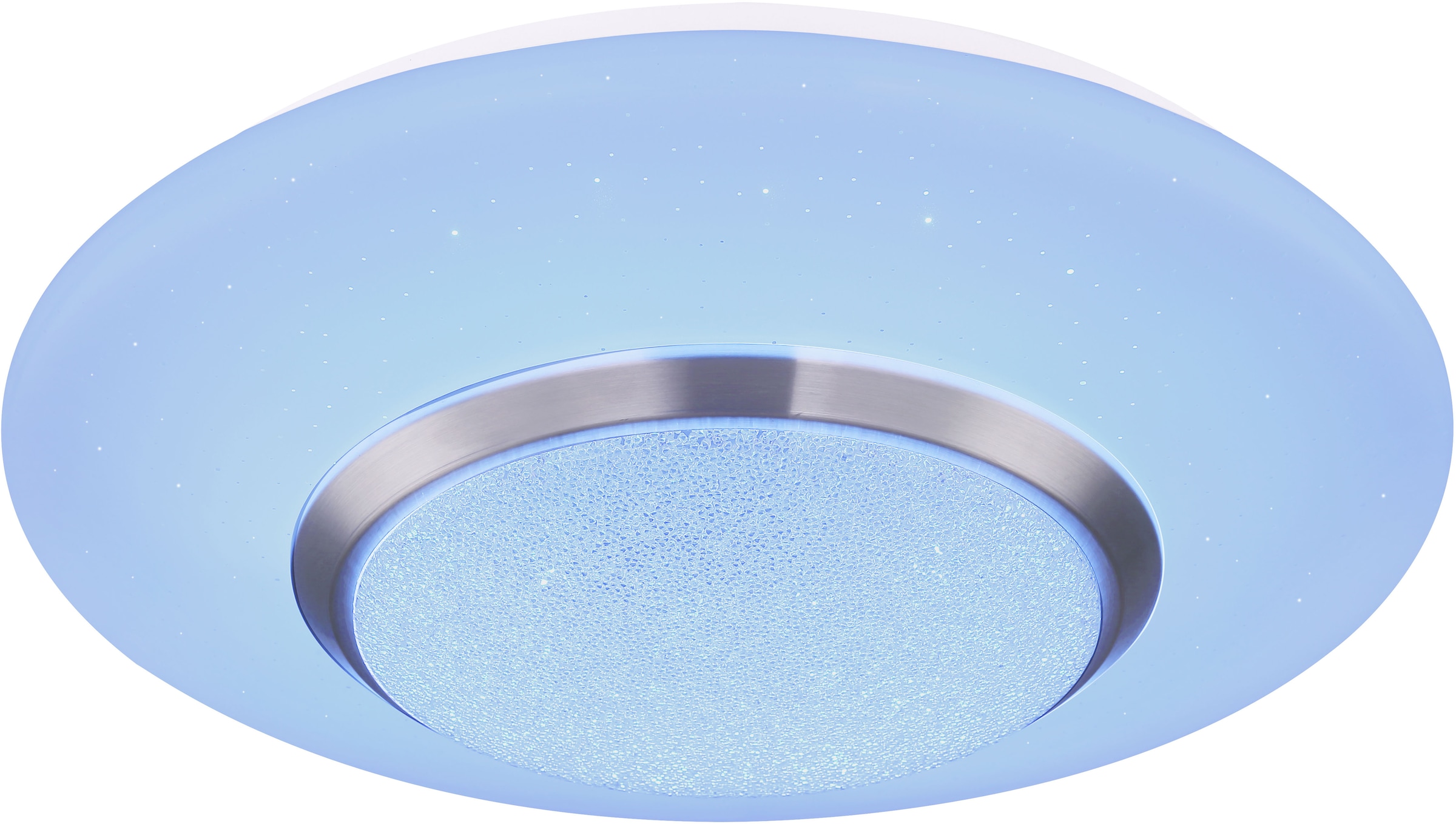 GLOBO LIGHTING LED Deckenleuchte »CANDIDA«, Leuchtmittel LED-Modul | LED fest integriert, Deckenlampe/rund/Wohnzimmer/Schlafzimmer/rot-blau-grün