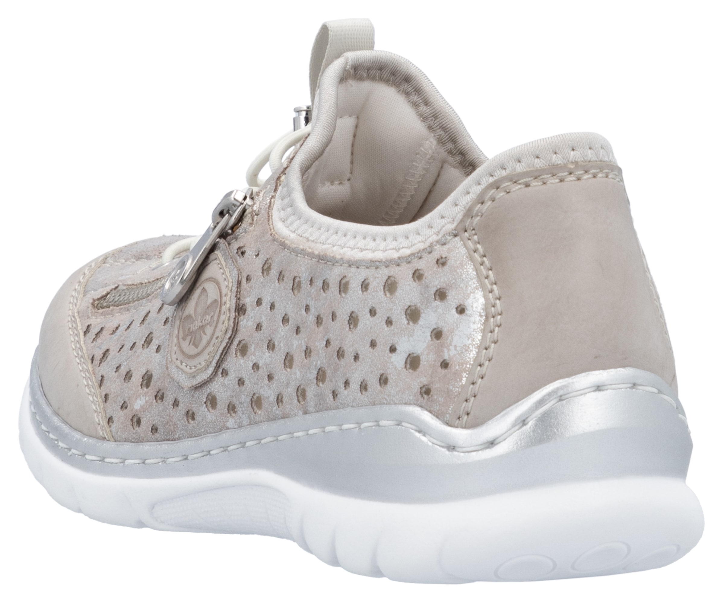 Rieker Slip-On Sneaker, Schlupfschuh, Freizeitschuh, Halbschuh mit Schnellverschluss