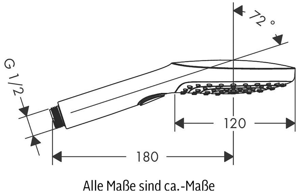 hansgrohe Handbrause »Raindance Select E«, 12cm, 3 Strahlarten