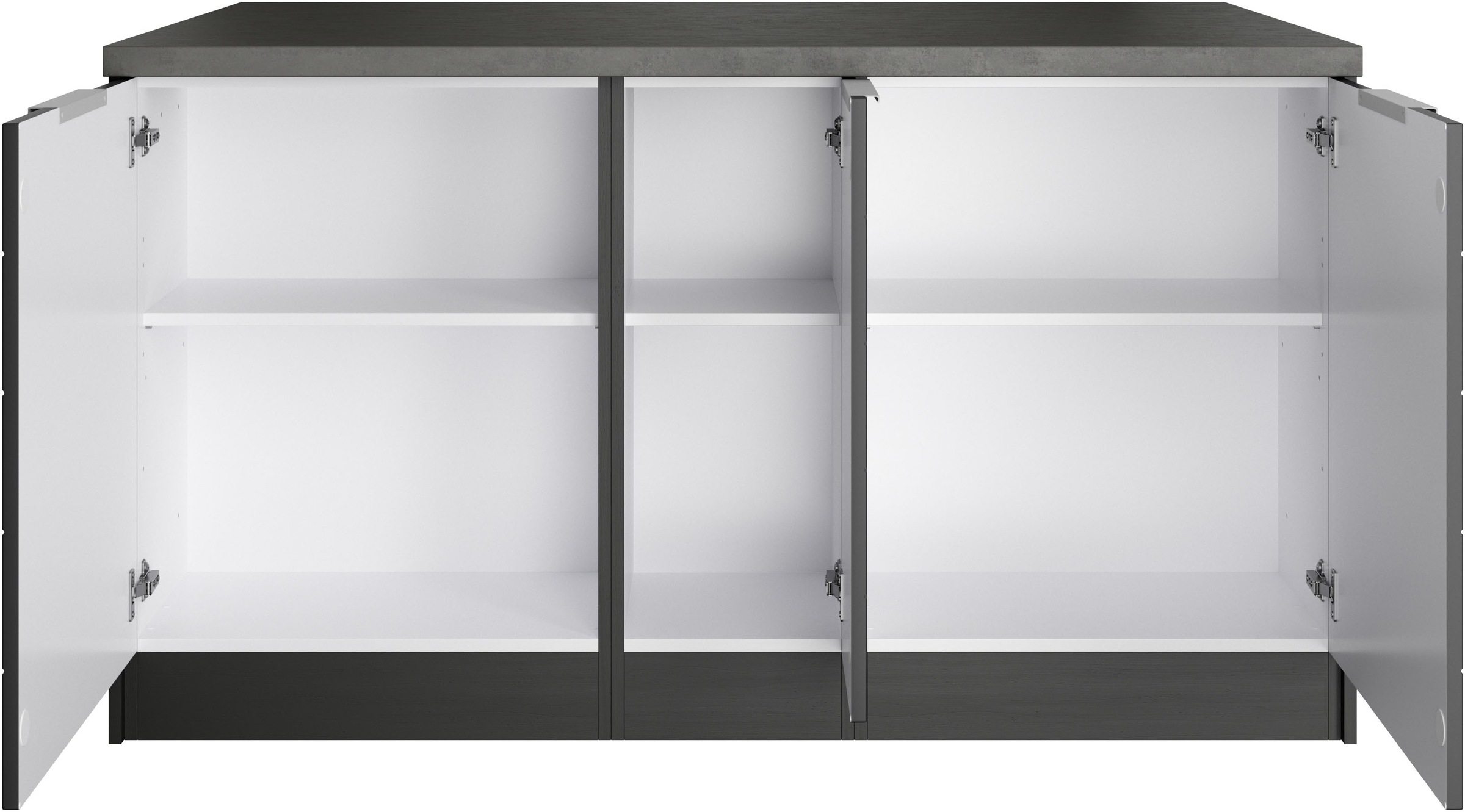 KOCHSTATION Kücheninsel »KS-Luhe, Breite 153 cm, mit Flaschenregal«, MDF-Fronten, Arbeitsplatte 38mm stark