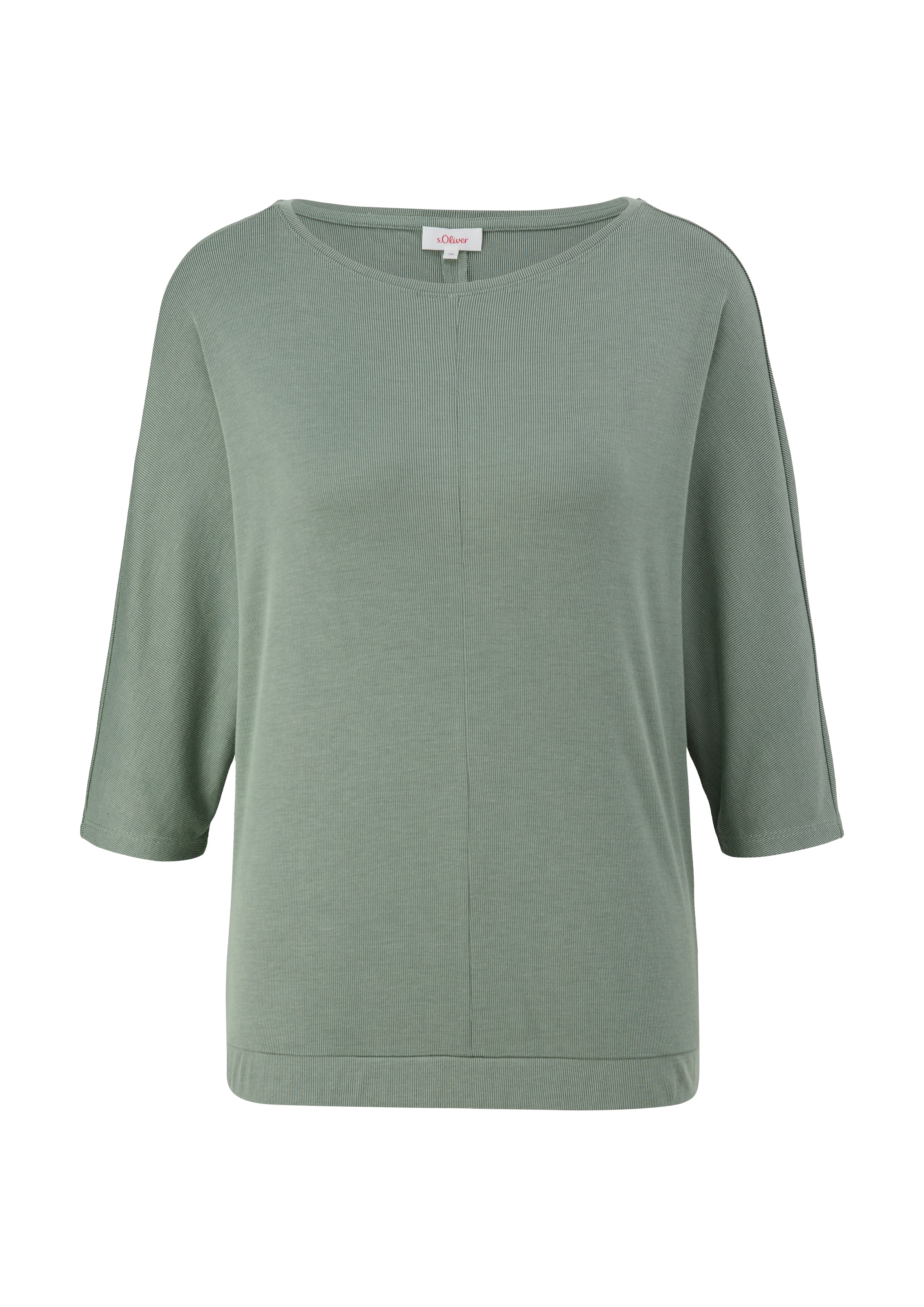 s.Oliver Longsleeve, in gerippter online bestellen | BAUR Optik