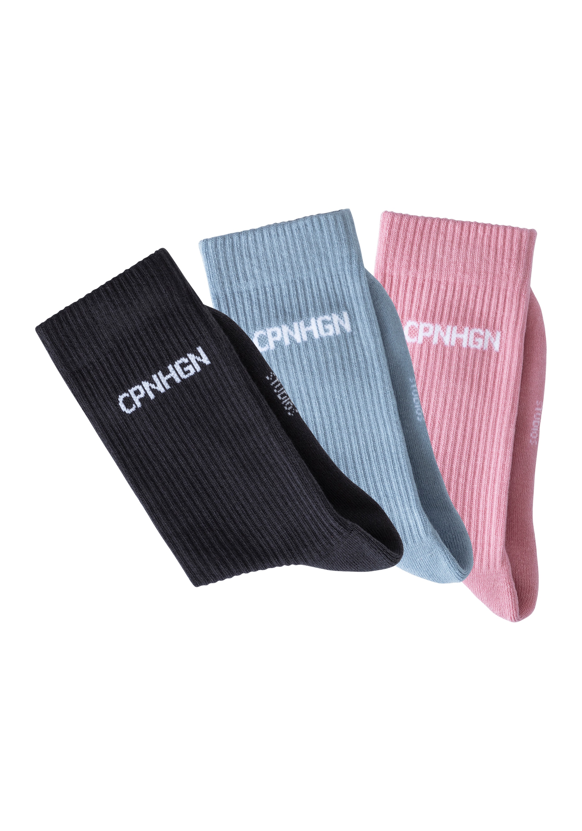 Copenhagen Studios Tennissocken, (Packung, 3 Paar), mit Halbfußfrottee