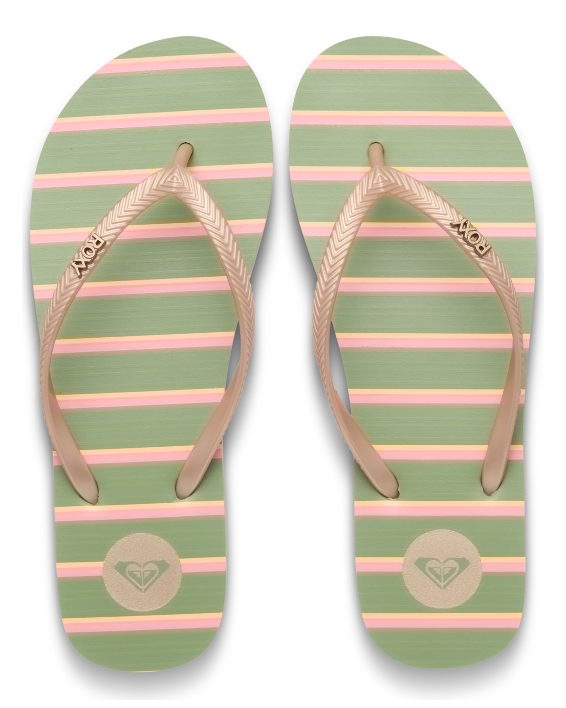 Sandale ROXY "Mauricia", Damen, Gr. 8,5(39), sage, Obermaterial:Obermaterial: 95% Tr/ 5% Metallnieten, Futter: 100% Synthetik Tr, Laufsohle: 100% Eva;, Schuhe Sandale 3