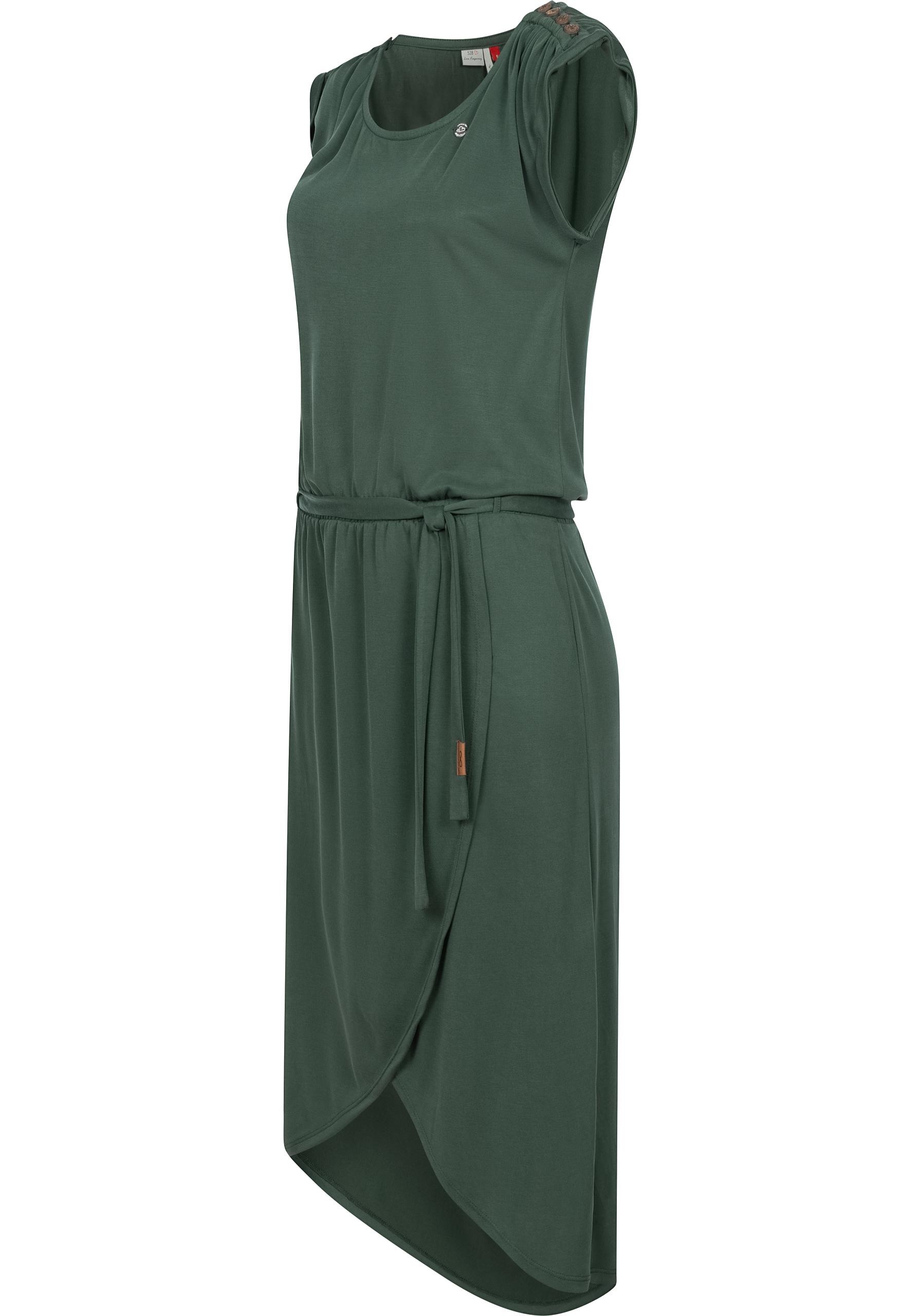 Ragwear Jerseykleid »Ethany«, stylisches, langes Shirtkleid mit Bindegürtel