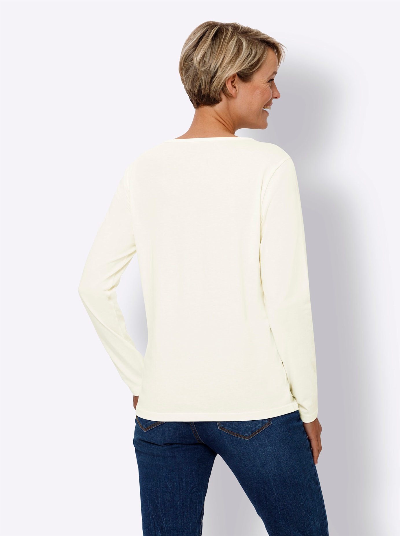 Thumbnail - Classic Basics V-Shirt "Langarm-Shirt" 1 Stk.