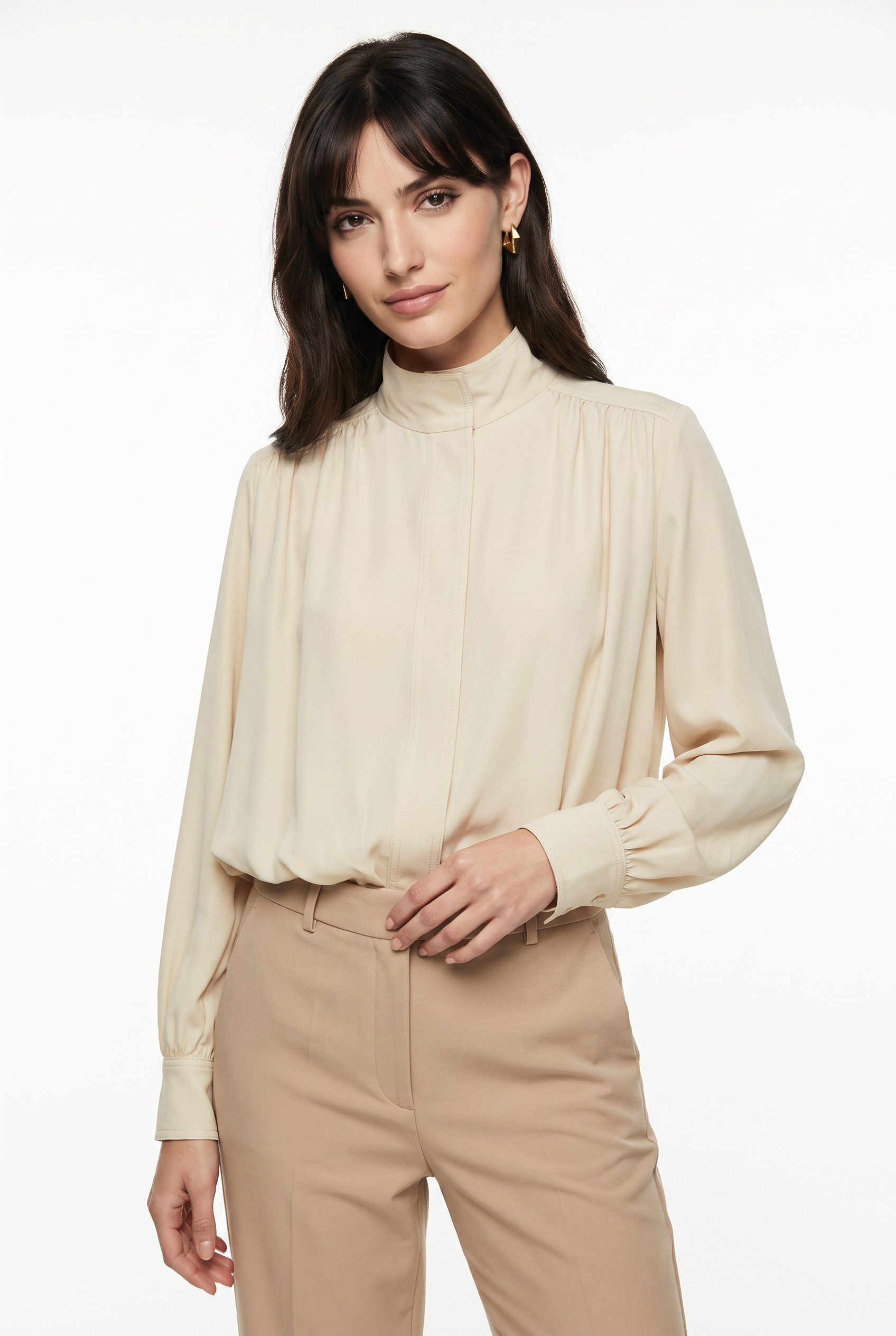 BOSS ORANGE Jackenblazer "Jolea Premium Damenmode" mit Ballon-Saum, Relaxed Fit