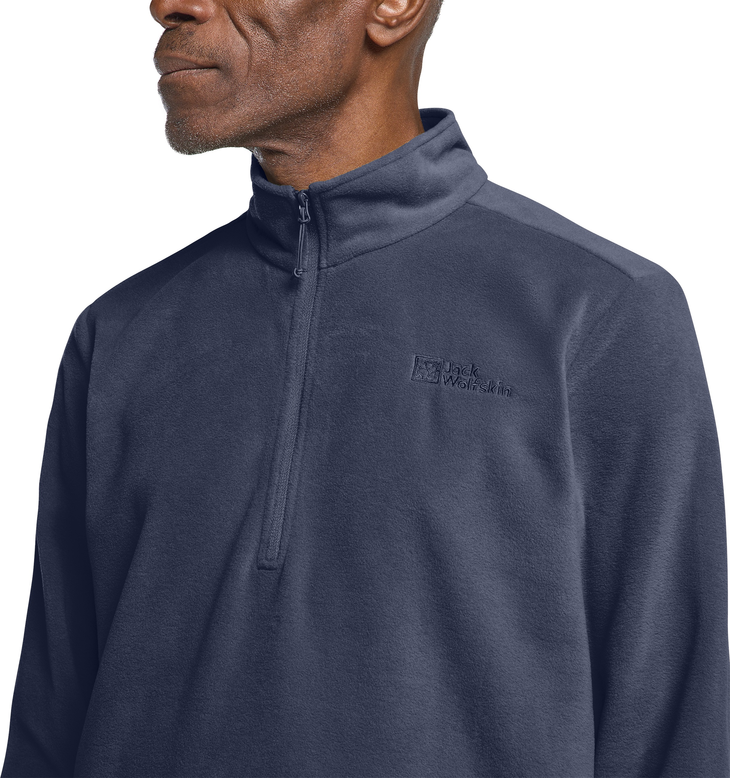 Thumbnail - Jack Wolfskin Fleecepullover "TAUNUS HZ M", aus recyceltem Polyester, atmungsaktiv