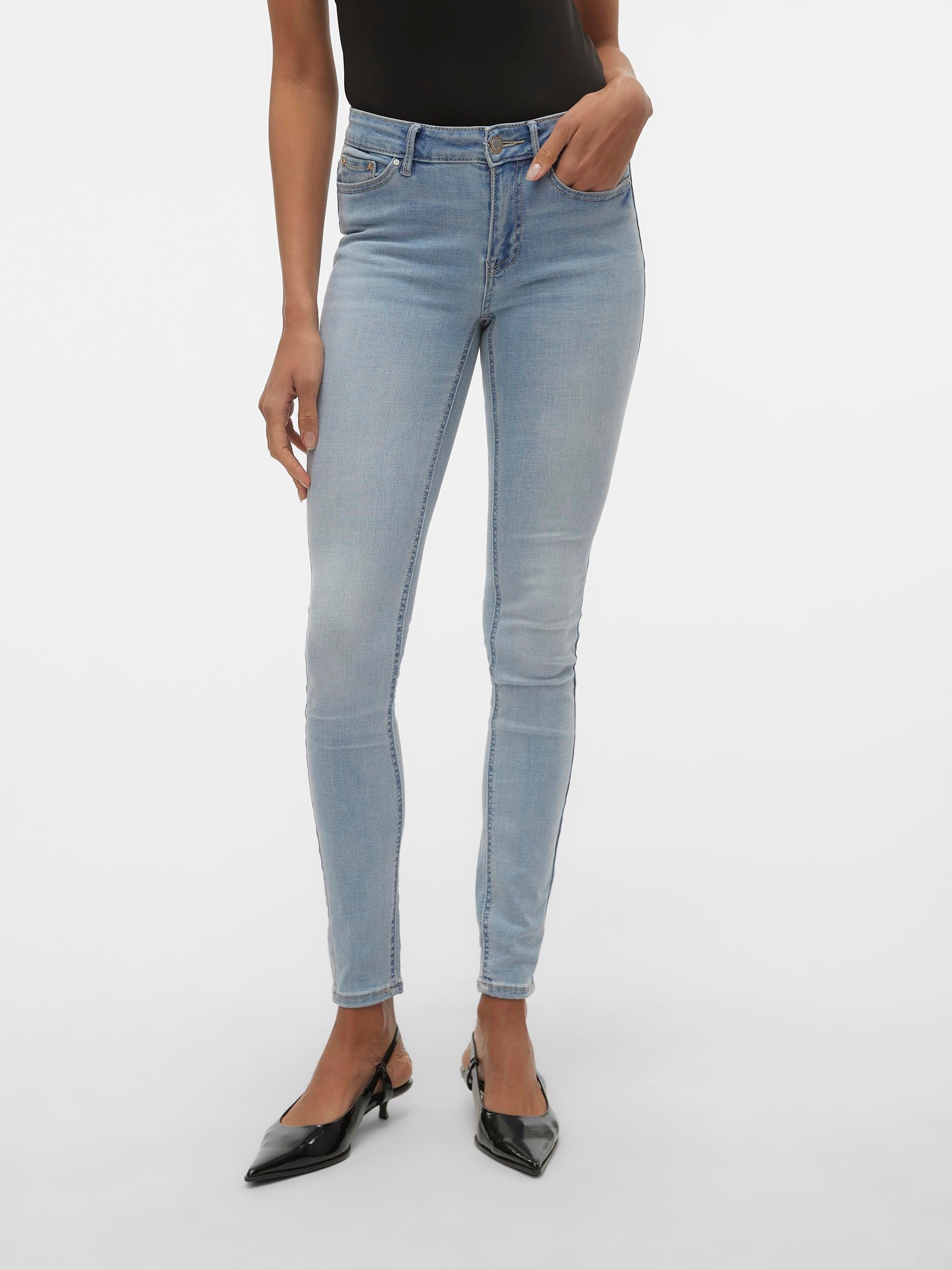 Vero Moda Skinny-fit-Jeans "VMFLASH MR SKINNY JEANS LI3102 GA NOOS"