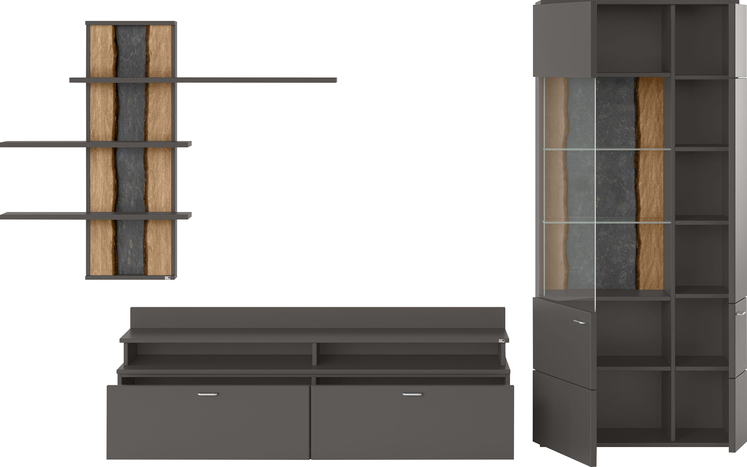 Thumbnail - set one by Musterring Wohnwand "TACOMA" Set, 4 Stk. tlg.