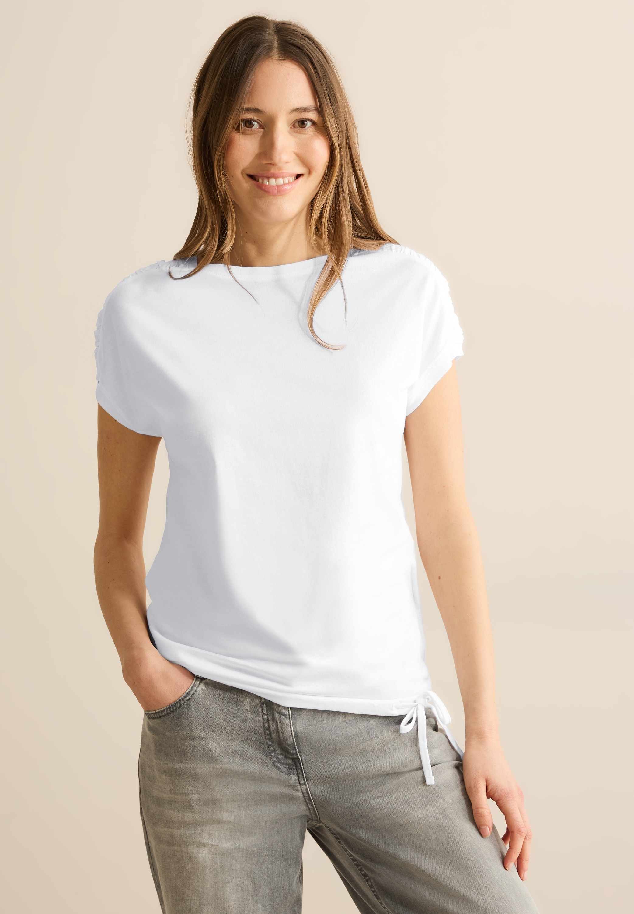 Cecil T-Shirt, mit Tunnelzug am Saum
