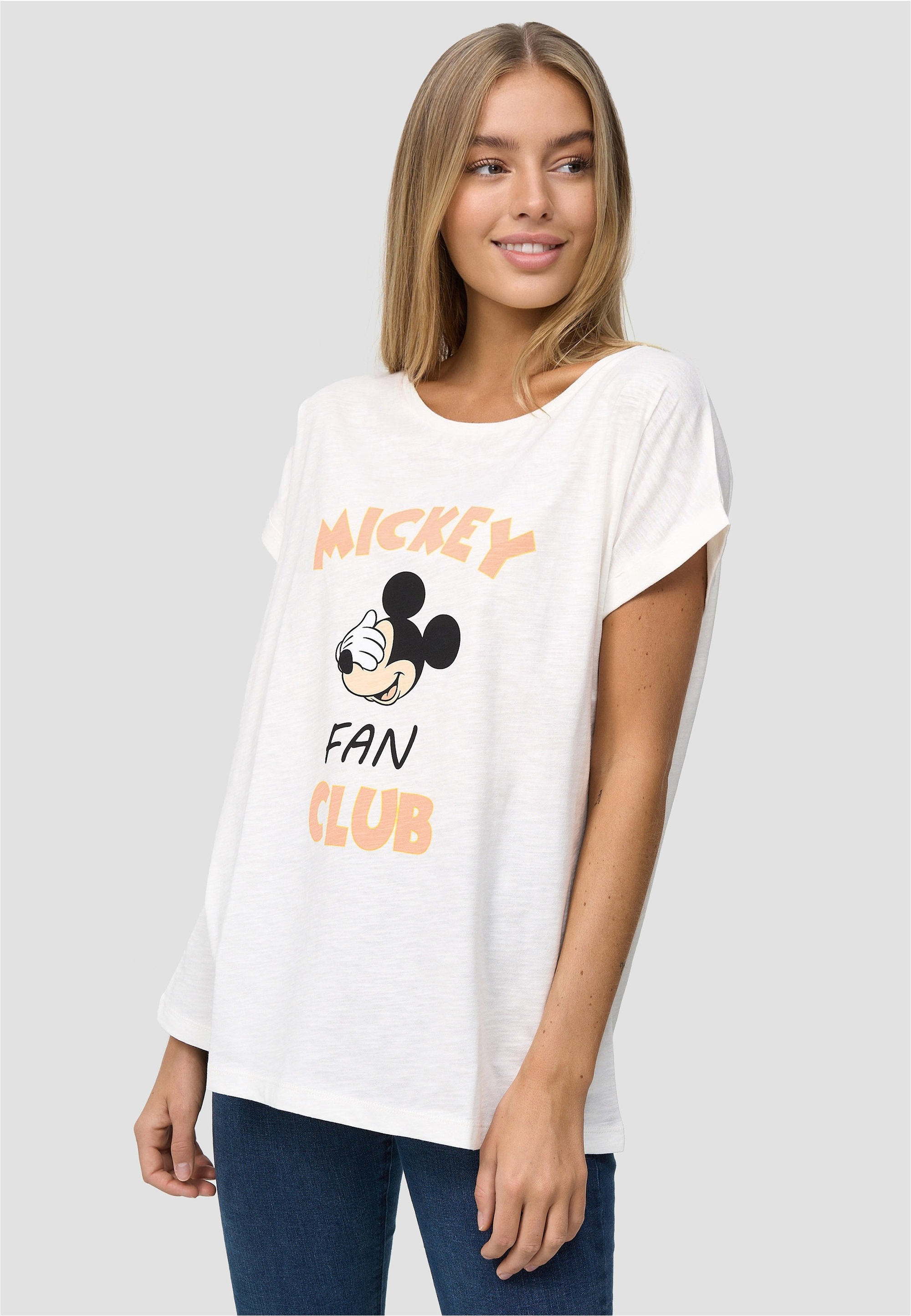 Recovered T-Shirt »Mickey Mouse Fan Club«, im zeitlosen Design