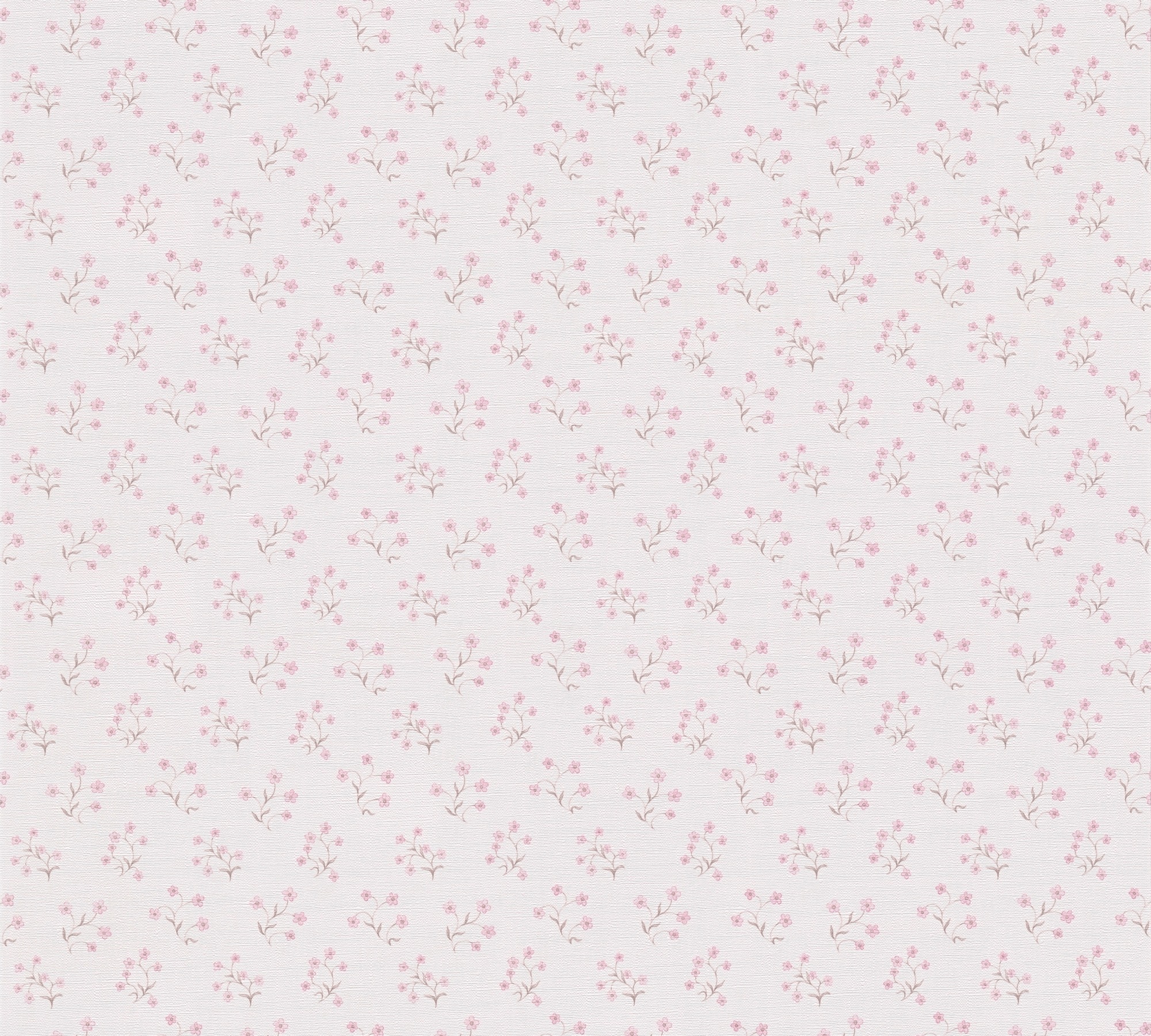 A.S. Création Vliestapete »Florale Landhaustapete«, matt-gemustert-neutral, Blümchen-Tapete Zierlich Tapeten Wohnzimmer Schlafzimmer Küche Design
