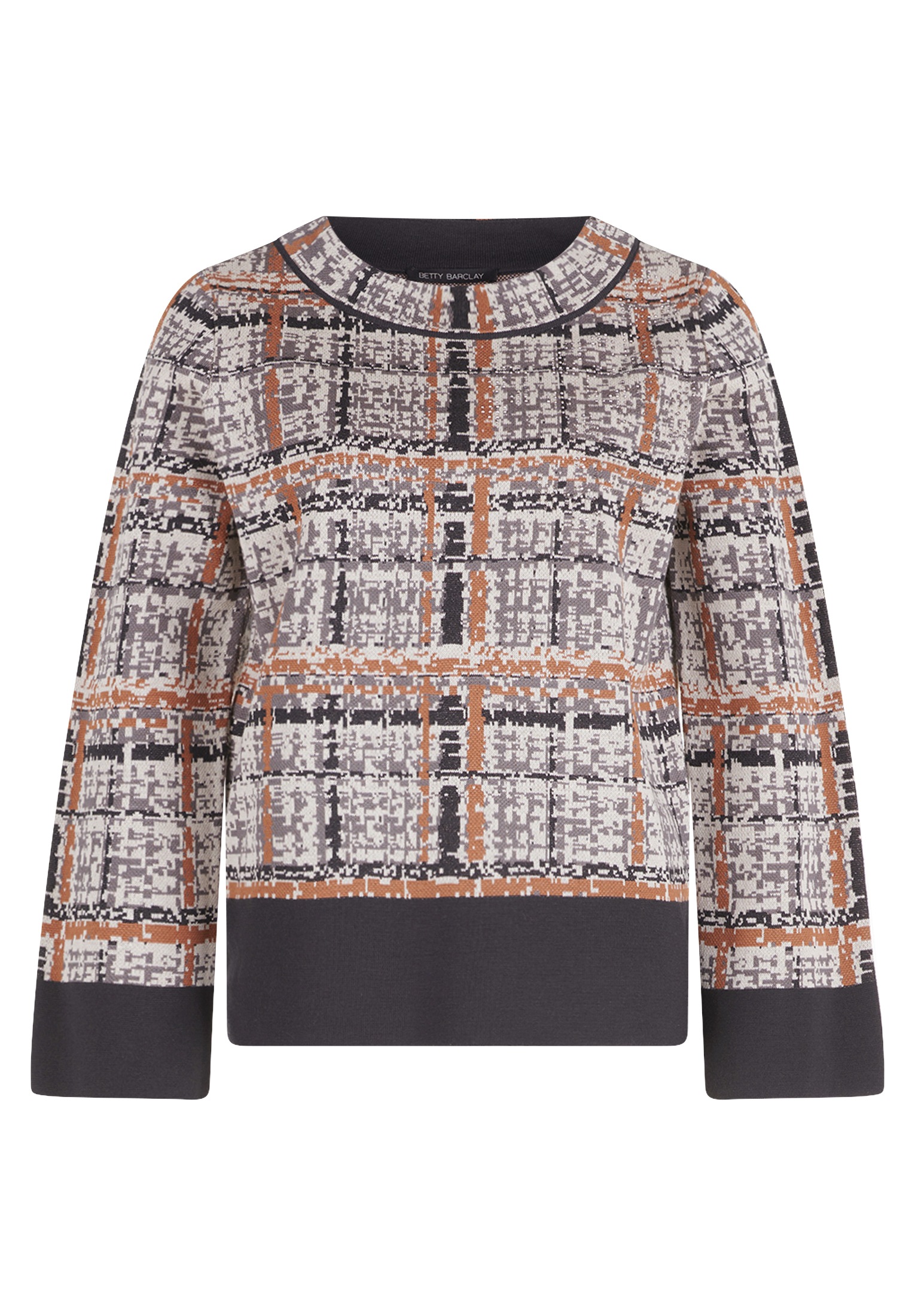 Betty Barclay Strickpullover »Betty Barclay Strickpullover mit Jacquard«, (1 tlg.), Hotfix