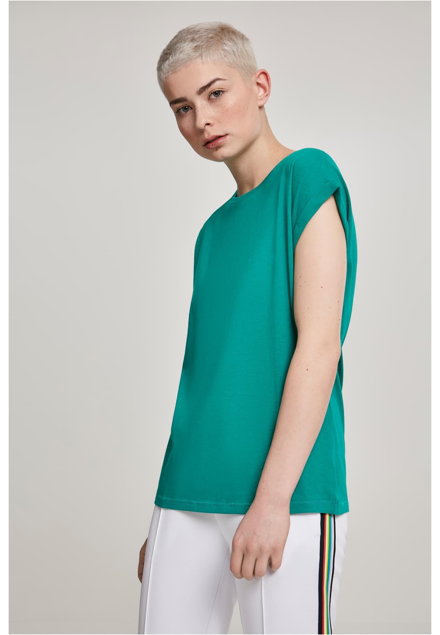 URBAN CLASSICS Kurzarmshirt »Damen Ladies Extended Shoulder Tee«, (1 tlg.)  online bestellen | BAUR | T-Shirts