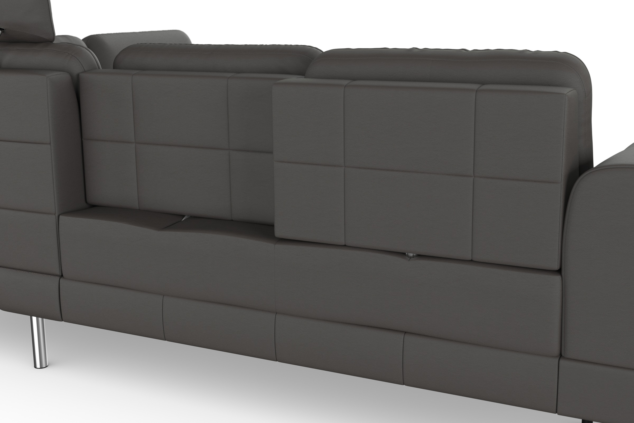 sit&more Ecksofa »Bendigo L-Form«, inklusive Sitztiefenverstellung, Bodenfreiheit 15 cm, in 2 Fußfarben