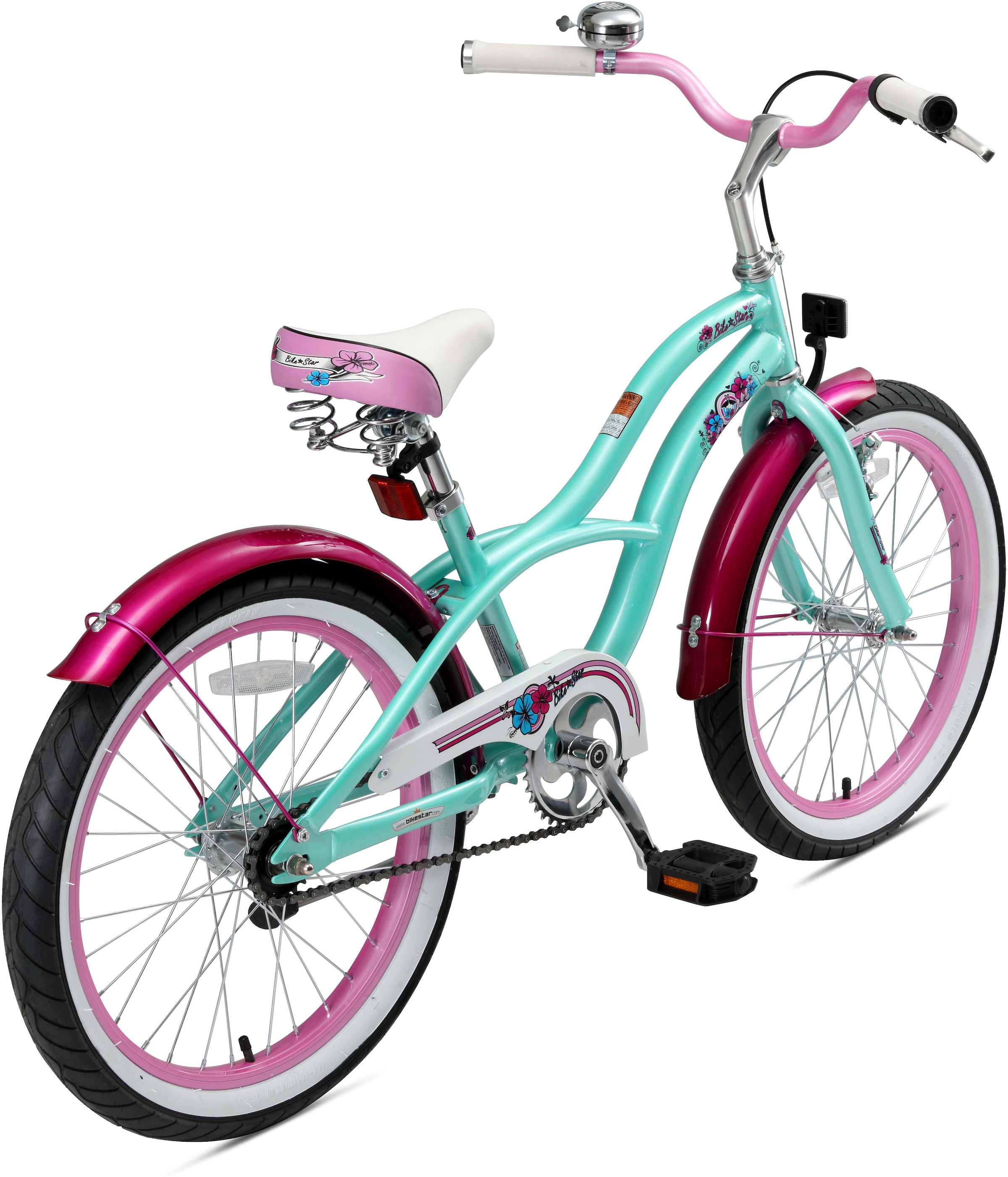 Bikestar Jugendfahrrad »Cruiser«, 1 Gang, für Damen