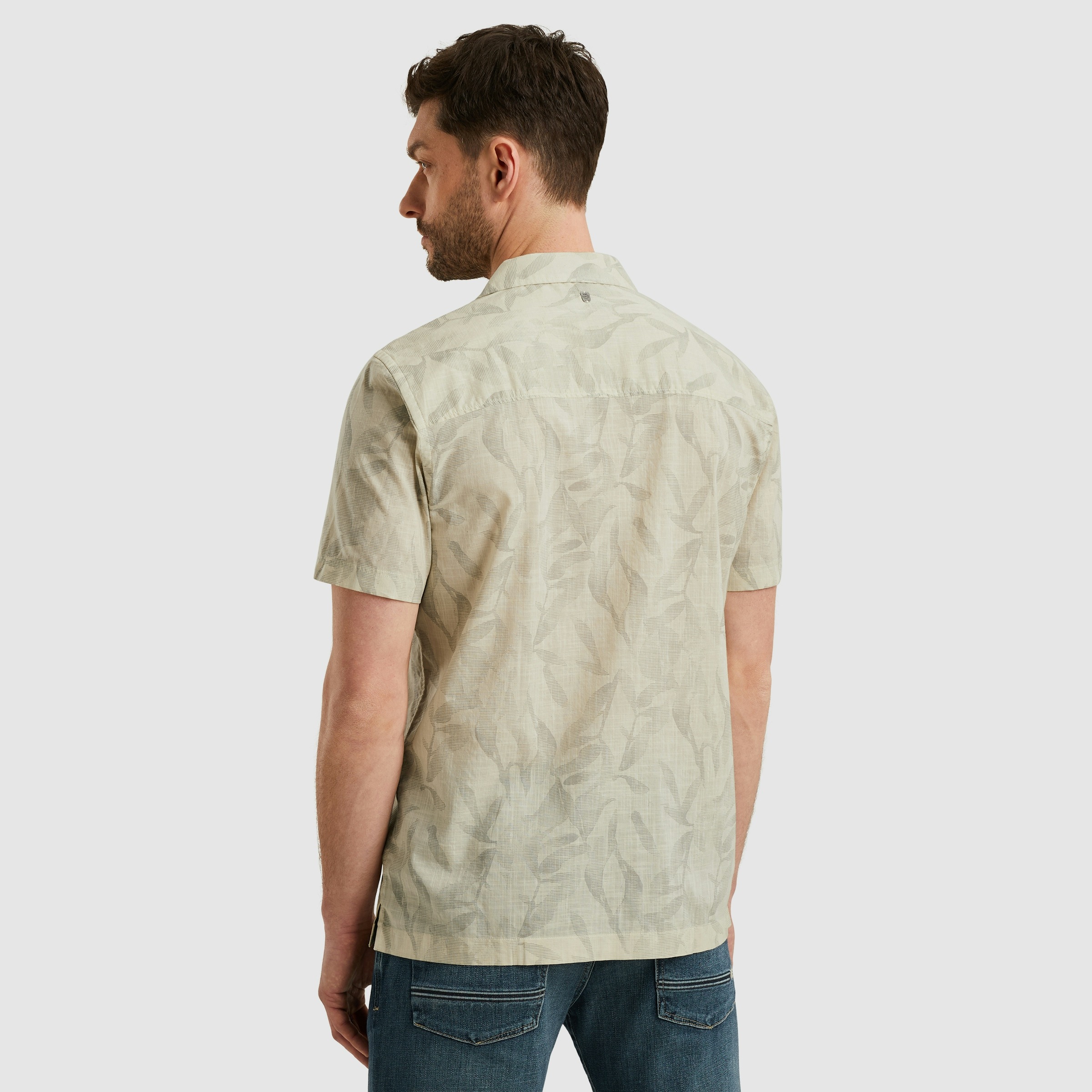 PME LEGEND Kurzarmhemd »Short Sleeve Shirt Print On Ctn Slub«, mit floralem Muster