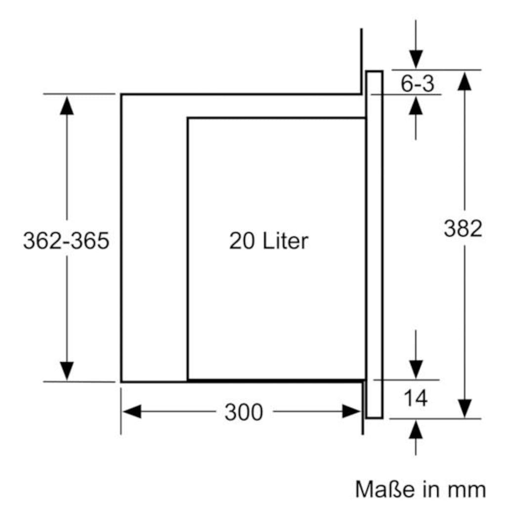 SIEMENS Einbau-Mikrowelle »BF525LMS0«, Mikrowelle, 800 W