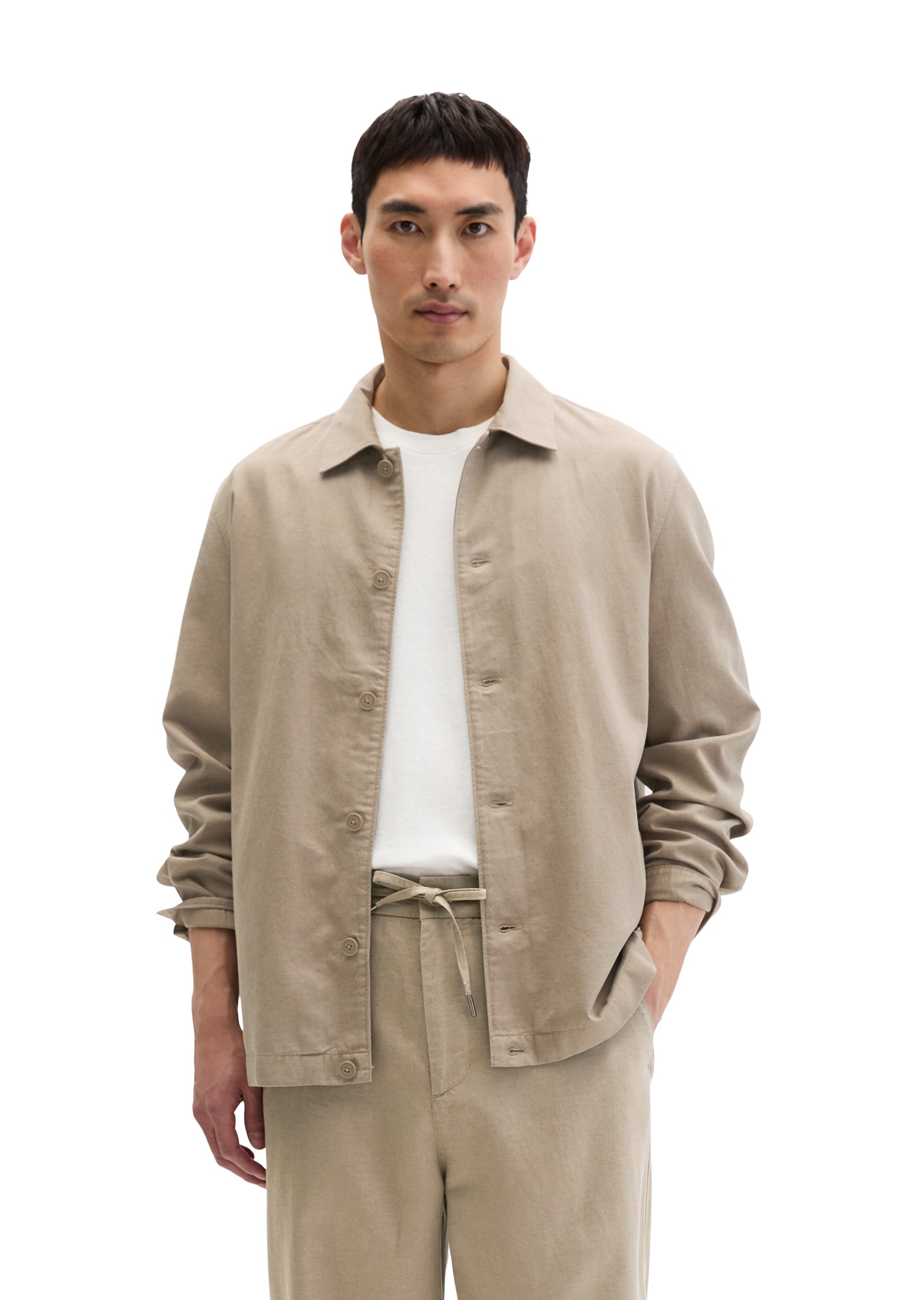 Marc OPolo Kurzjacke "aus TENCEL™ Lyocell -Leinen-Mix" ohne Kapuze günstig online kaufen