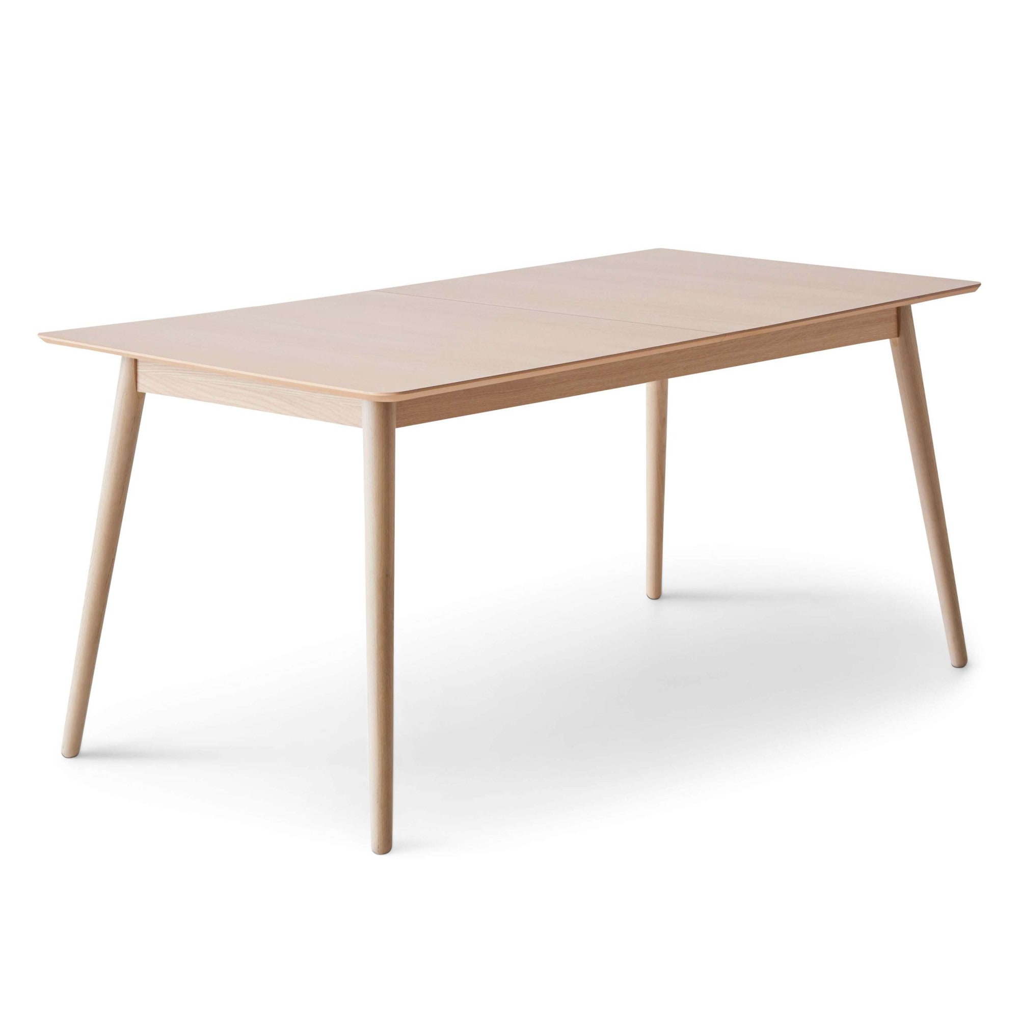 Hammel Furniture "Meza Designtisch mit Auszugsfunktion und 2 Einlegeplatten" abgerundete Tischplatte MDF, Massivholzgestell, in zwei Breiten