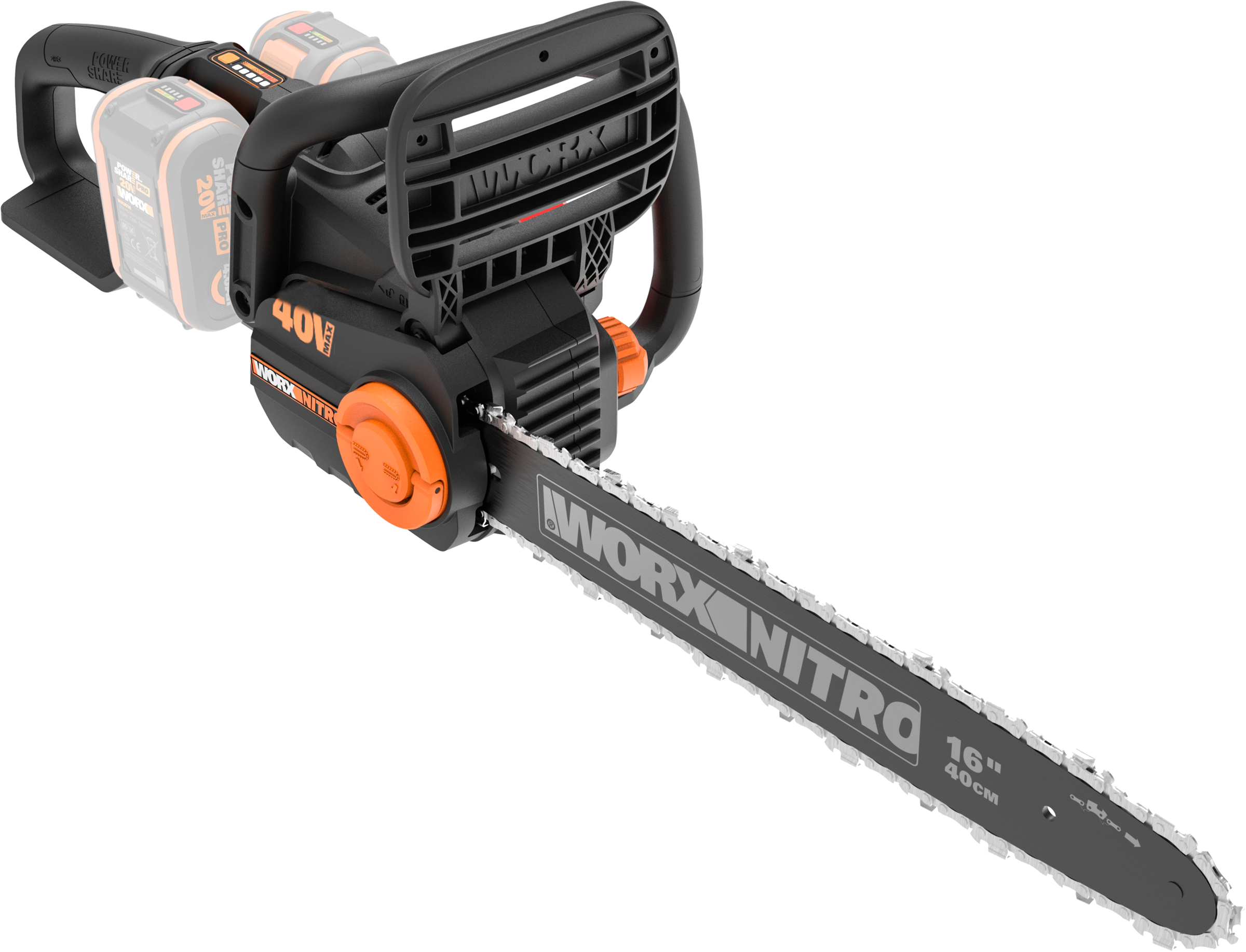 Worx Akku-Kettensäge "WG385E.9 NITRO", ohne Akku und Ladegerät