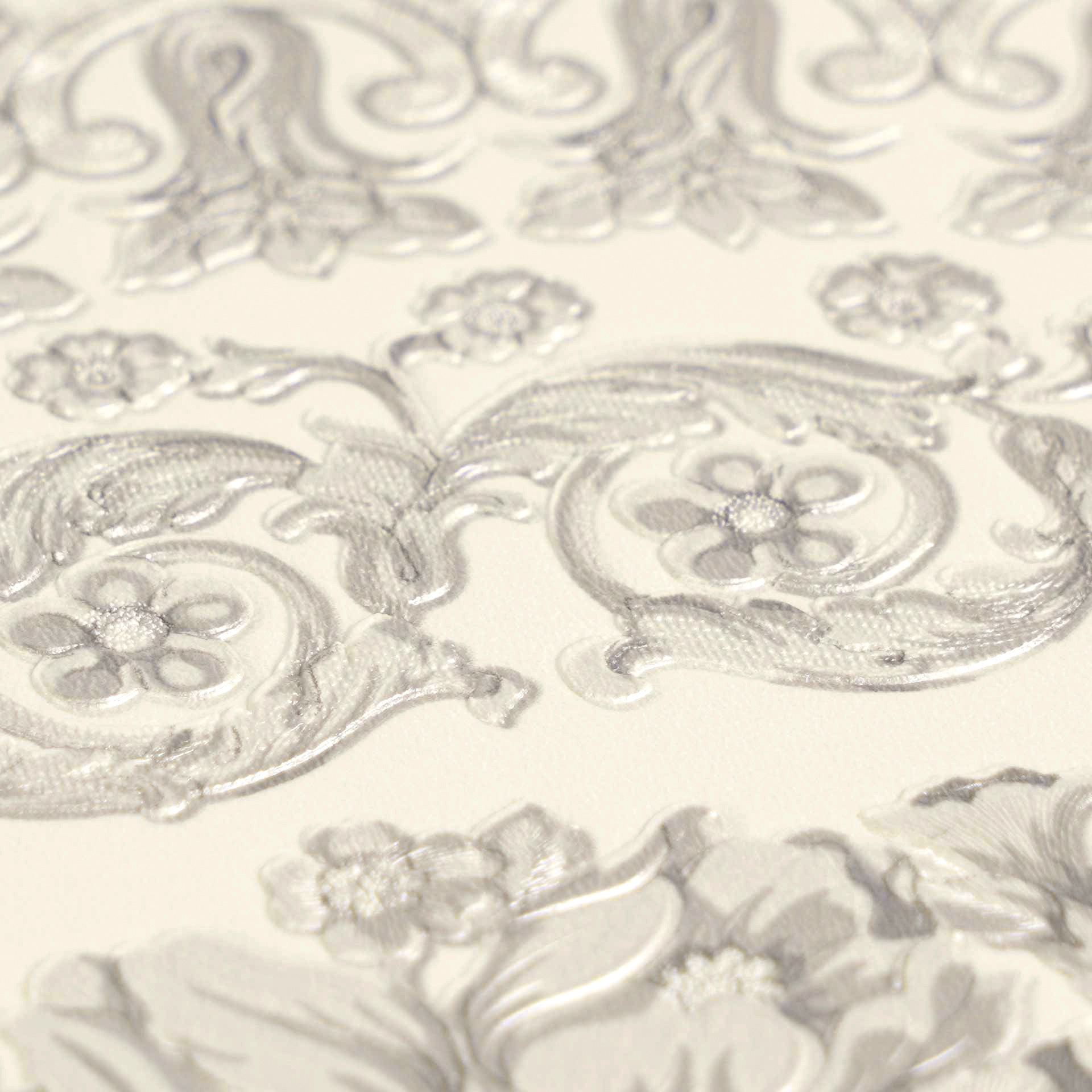 Versace Vliestapete »Versace 6 Heritage –« 3D-Optik | Barock | Motiv geprägt Opulentes Medaillon-Design mit Glanz & fein strukturierter Oberfläche
