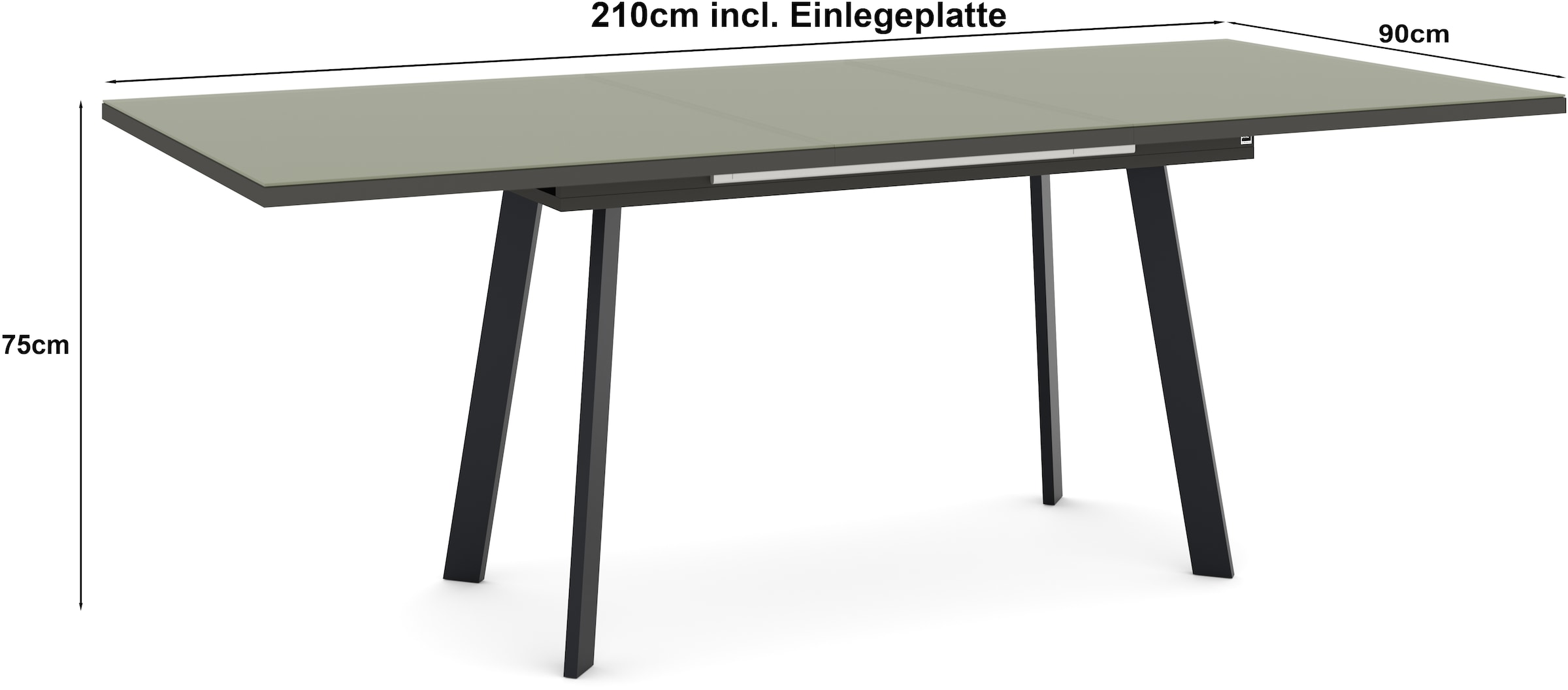 set one by Musterring Esstisch »Reno« 1 Stk. tlg. Mit Vierkantfuß, wählbaren Gestellen und Plattenfarben