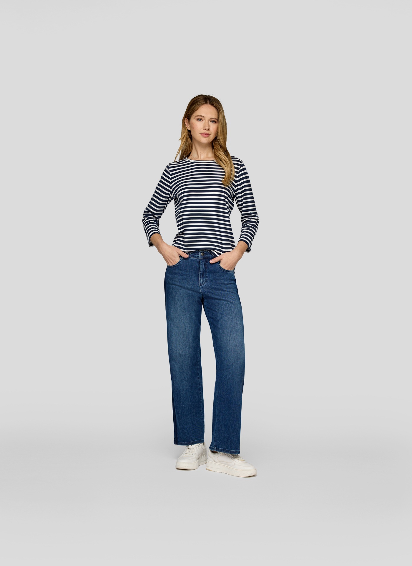 Rabe 3/4-Arm-Shirt, in Streifen-Optik